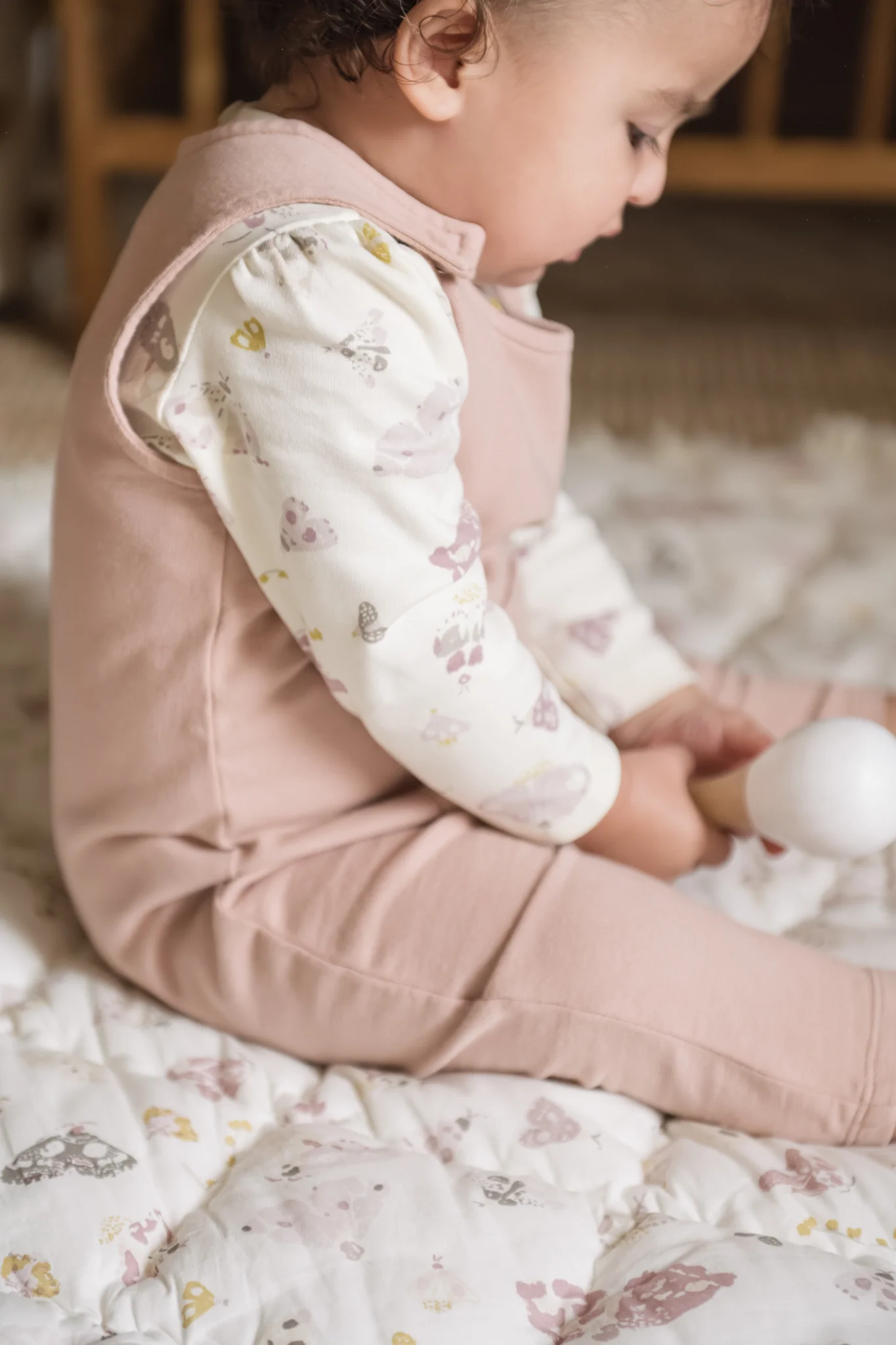 French Terry Overalls - Soft Peony - Image 3