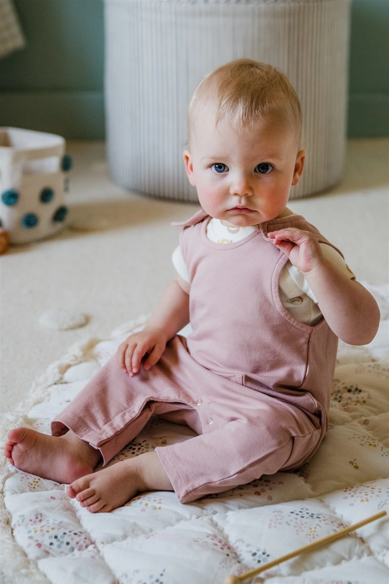French Terry Overalls - Soft Peony - Image 4