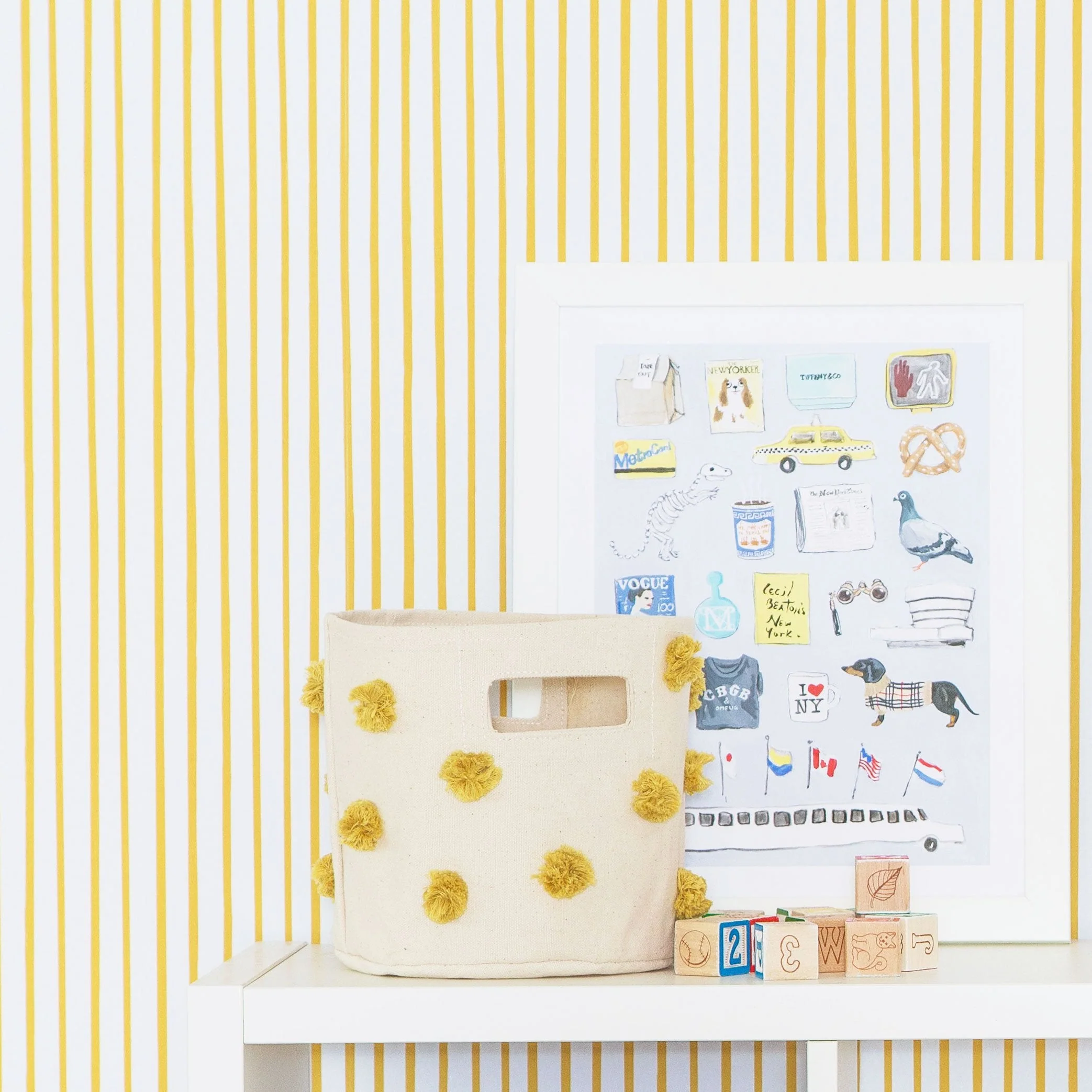 Chasing Paper X Pehr Wallpaper - Stripes Away Marigold - Image 4