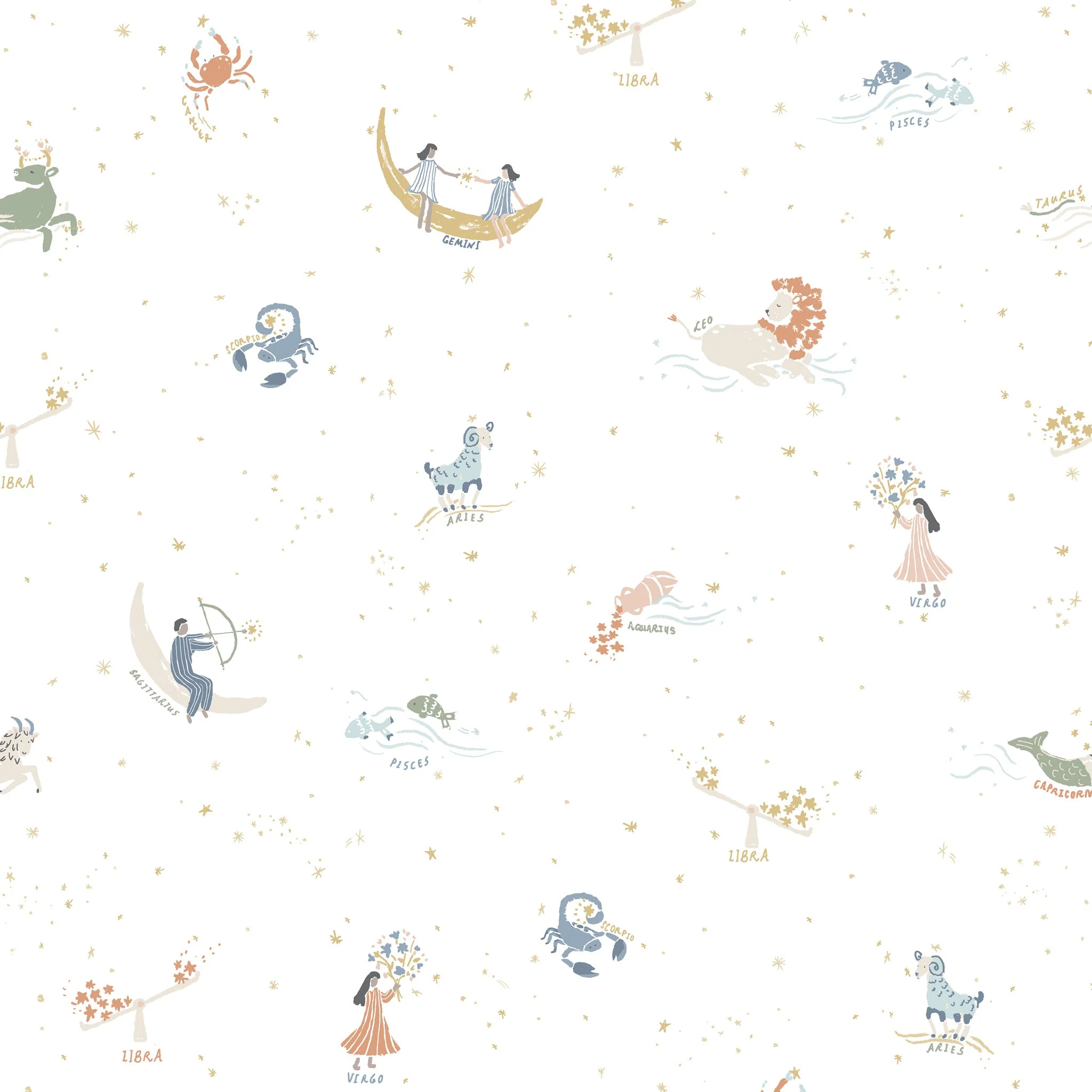 Chasing Paper X Pehr Wallpaper - Zodiac