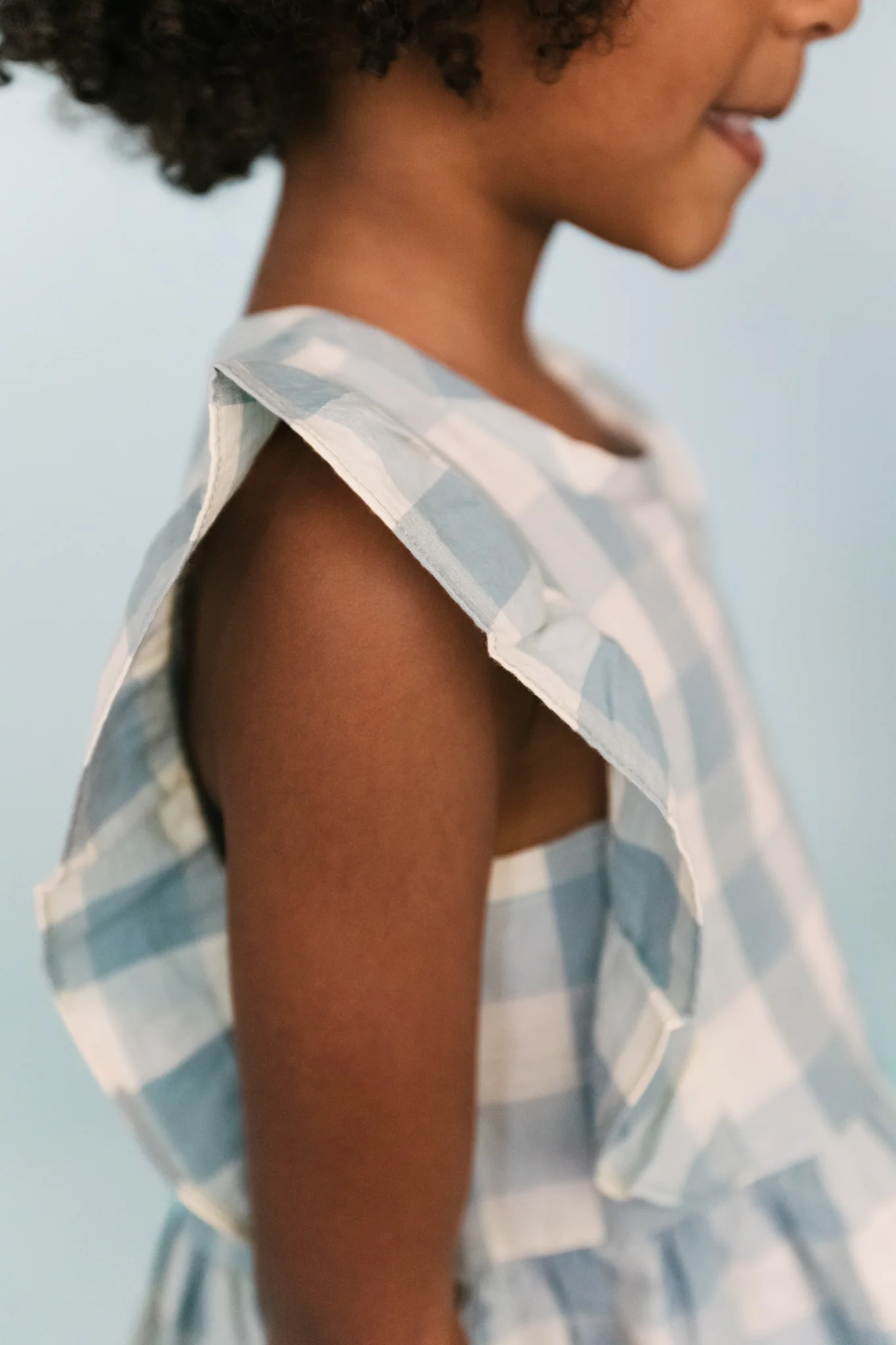 Checkmate Flutter Dress - Pond - Image 5