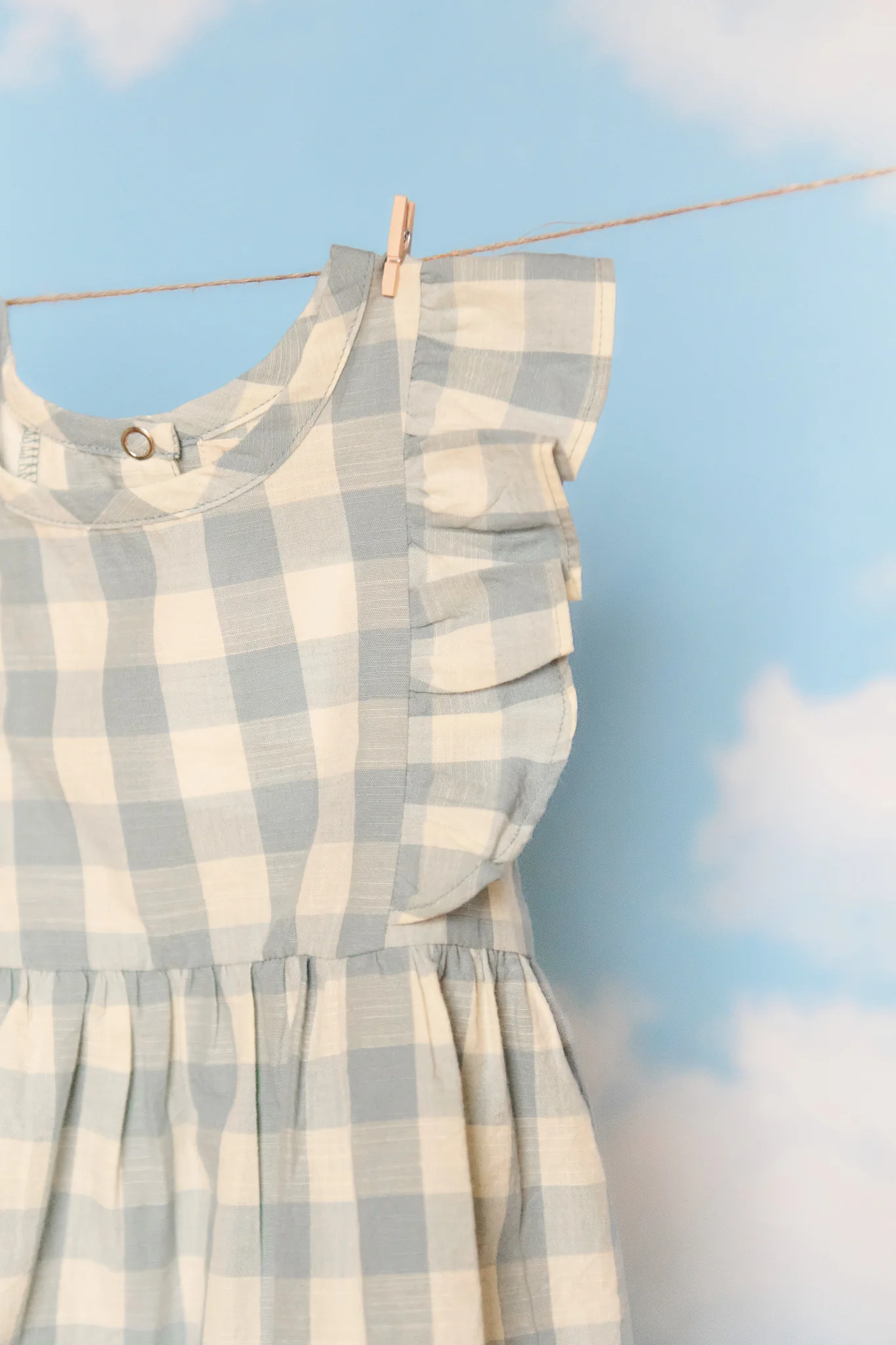 Checkmate Flutter Dress - Pond - Image 7