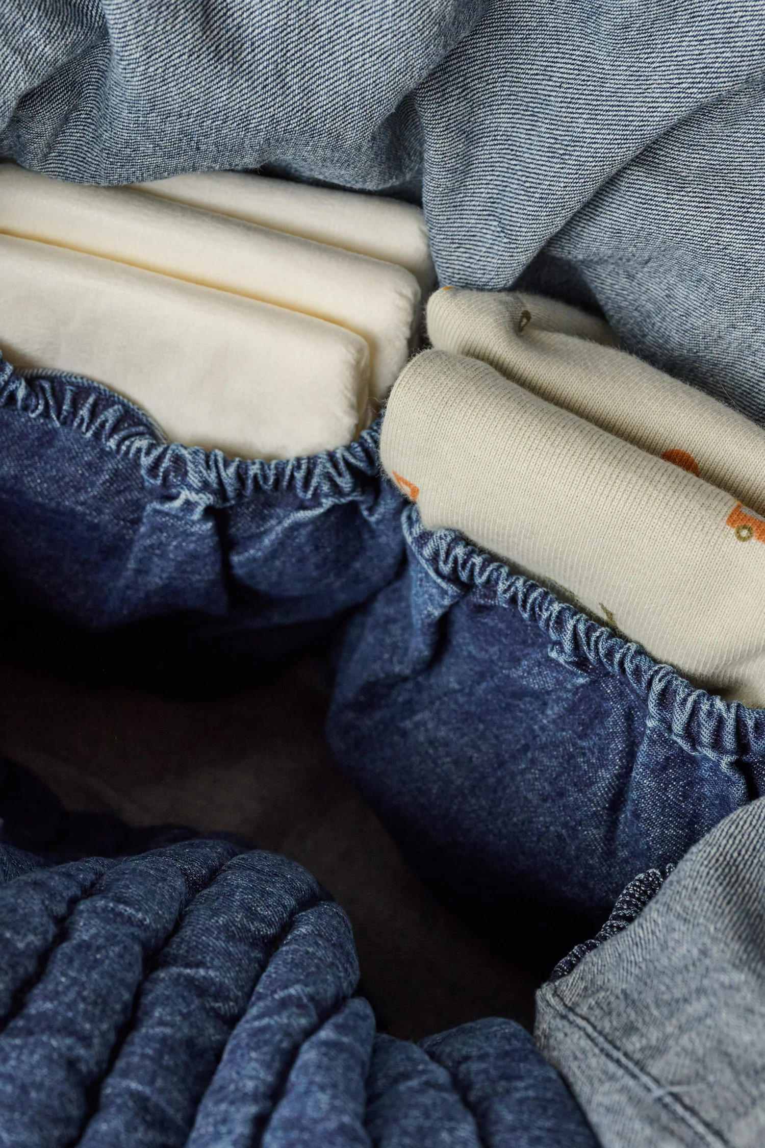 Denim Convertible Diaper Bag - Vintage Wash - Image 10