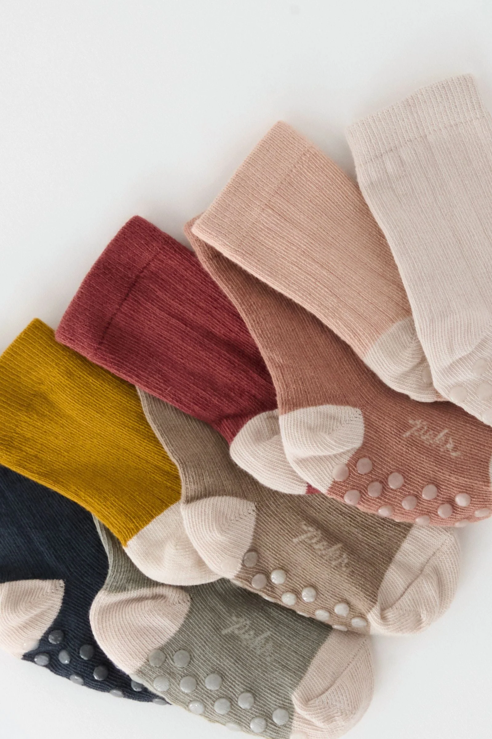 Crew Socks with grips 3 Pack - Mushroom - Image 3