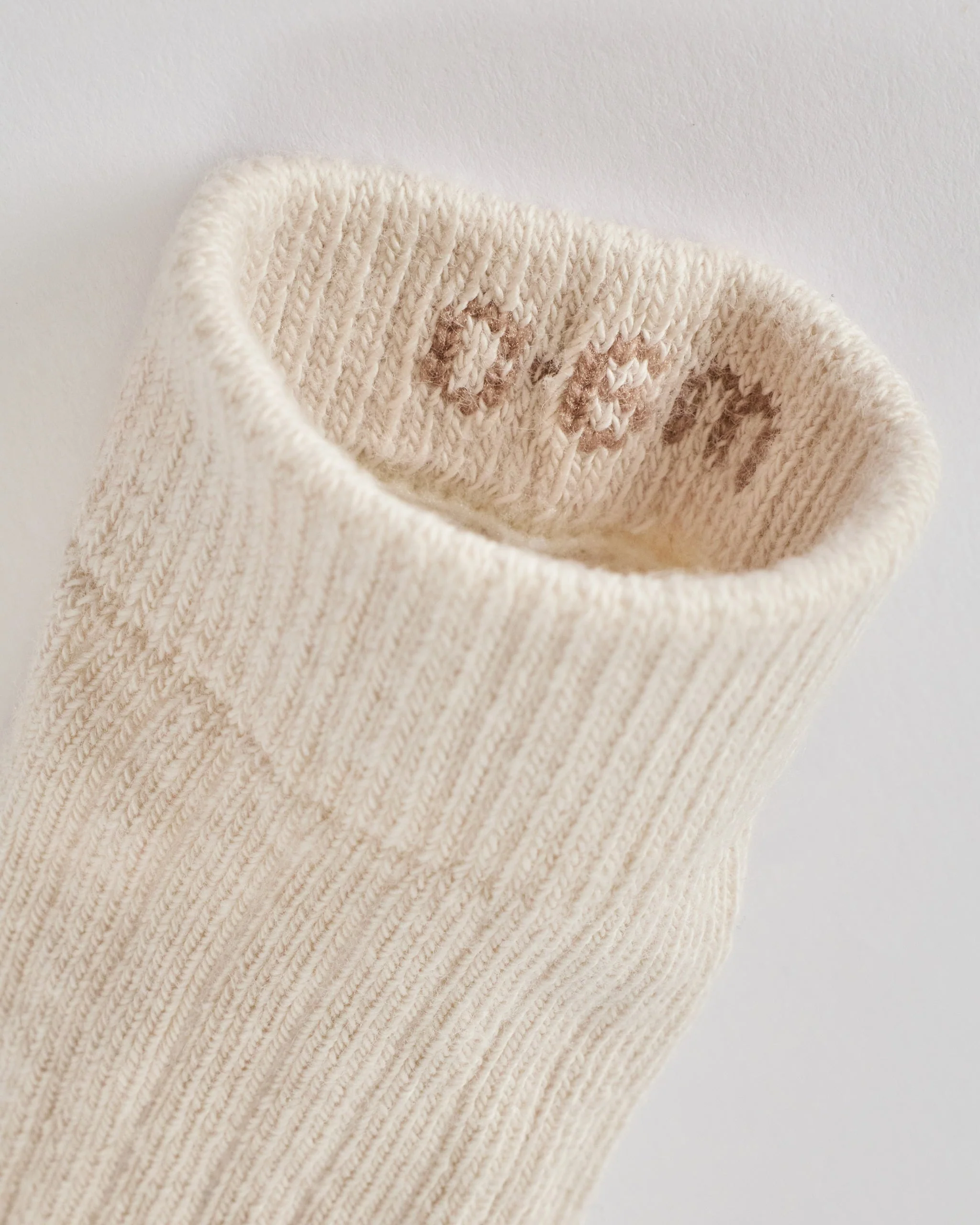 Crew Socks with grips 3 Pack - Natural - Image 5
