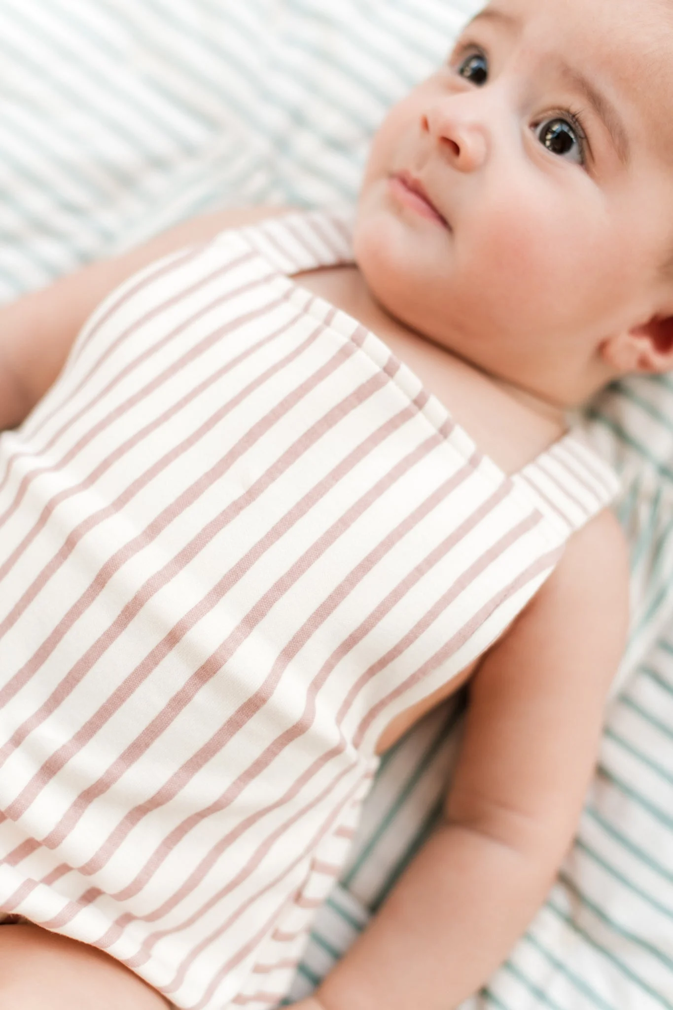 Criss Cross One Piece - Stripes Away Peony - Image 3