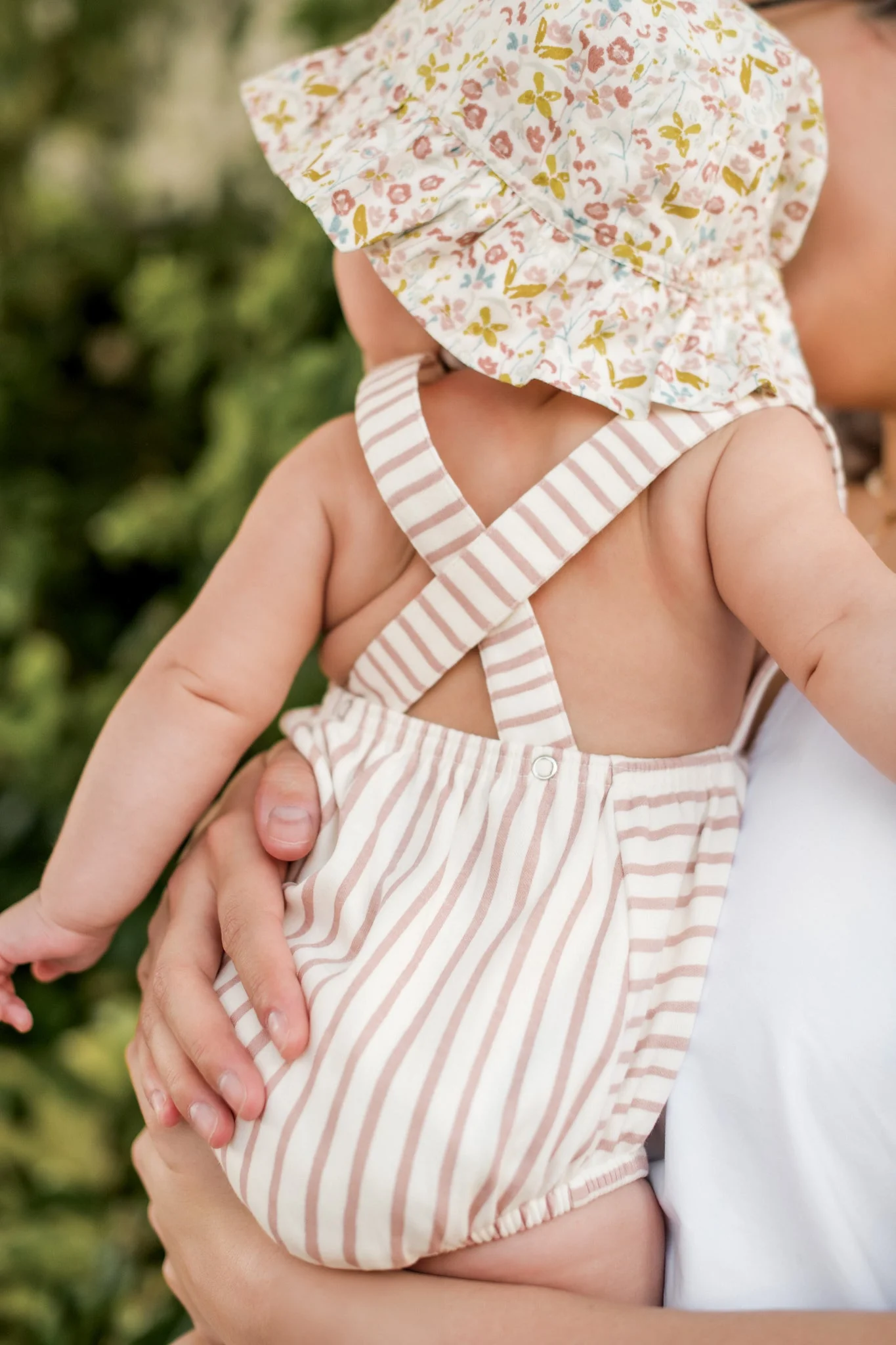 Criss Cross One Piece - Stripes Away Peony - Image 5