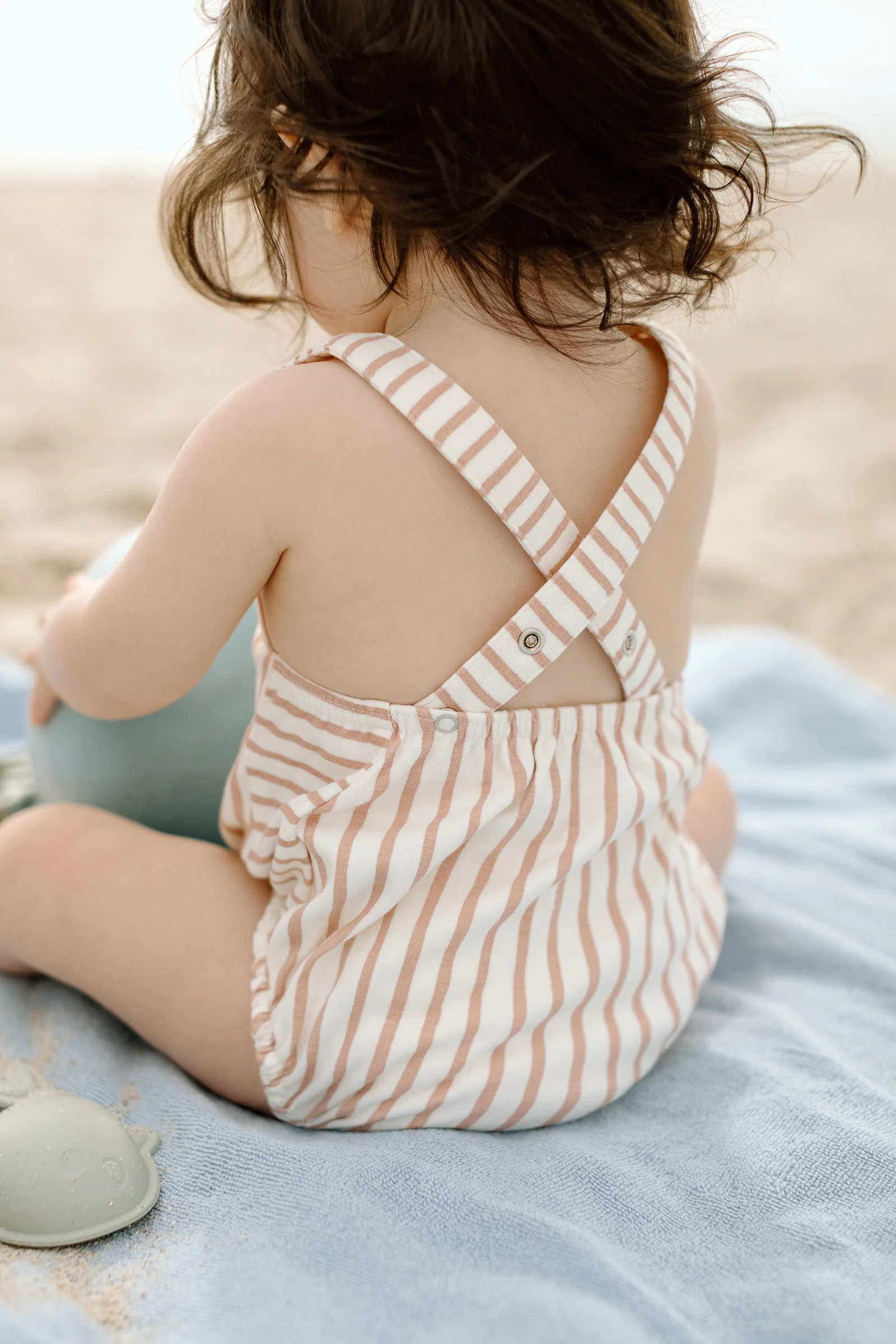 Criss Cross One Piece - Stripes Away Peony - Image 6