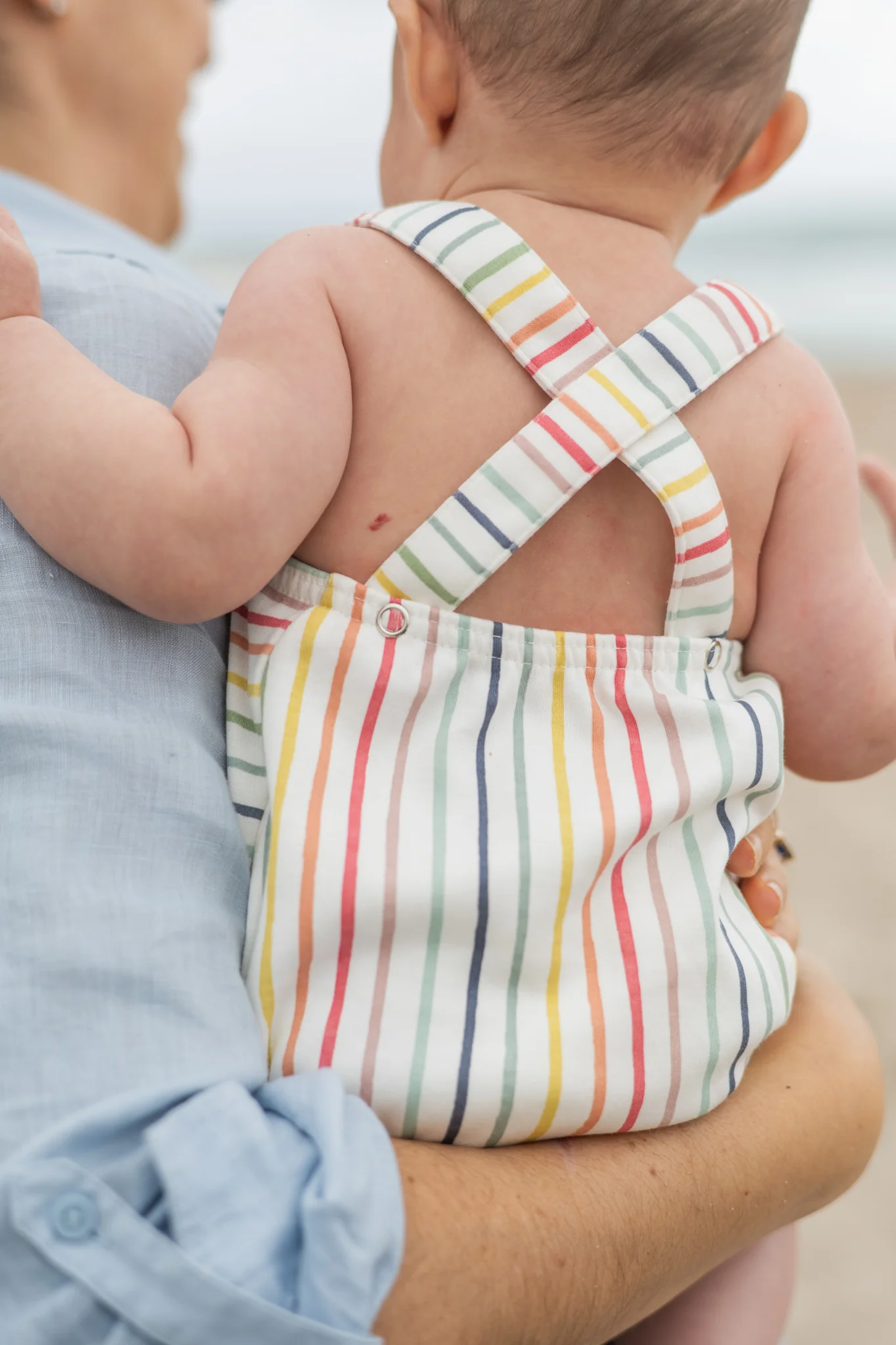 Criss Cross One Piece - Stripes Away Rainbow - Image 2