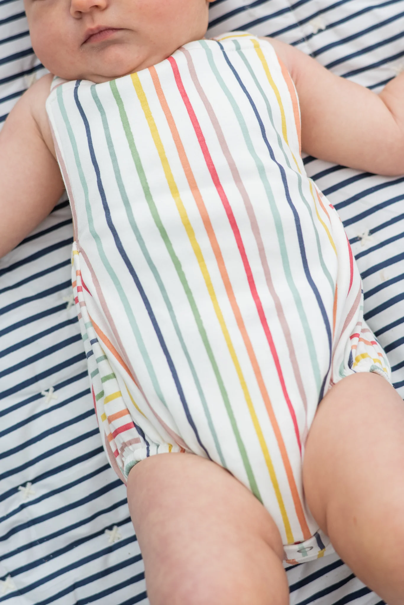 Criss Cross One Piece - Stripes Away Rainbow - Image 3