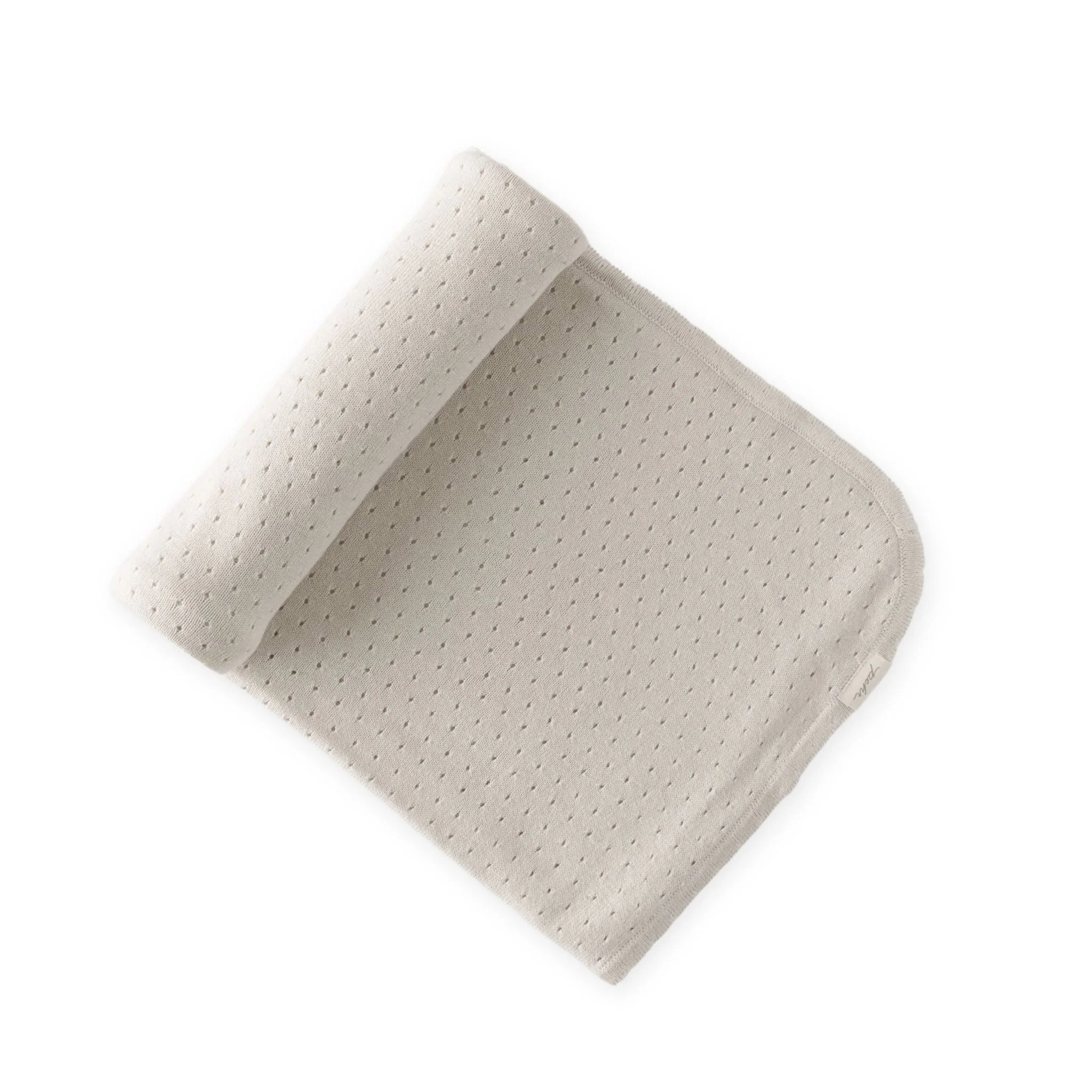Pointelle Knit Blanket - Natural