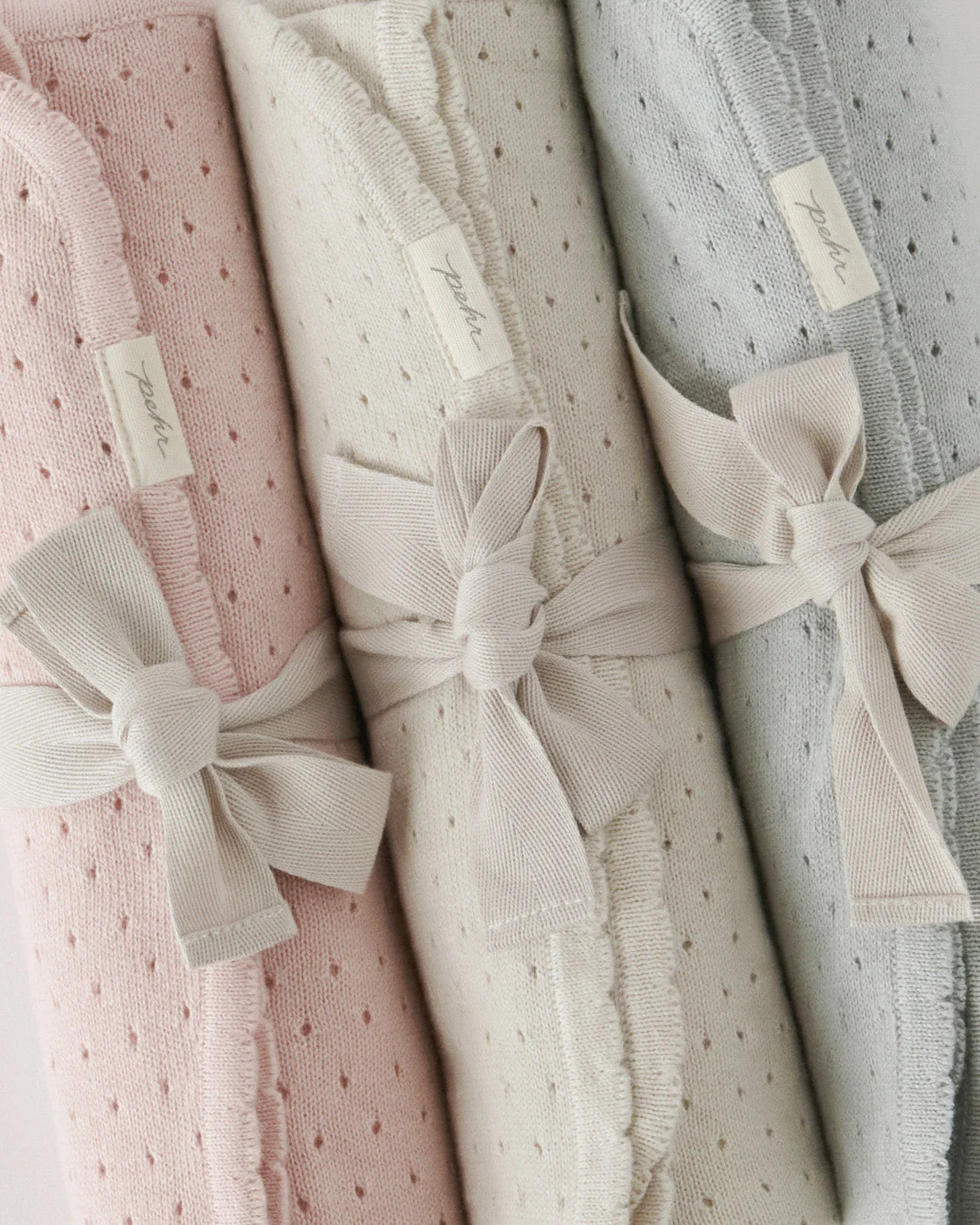Pointelle Knit Blanket - Natural - Image 5