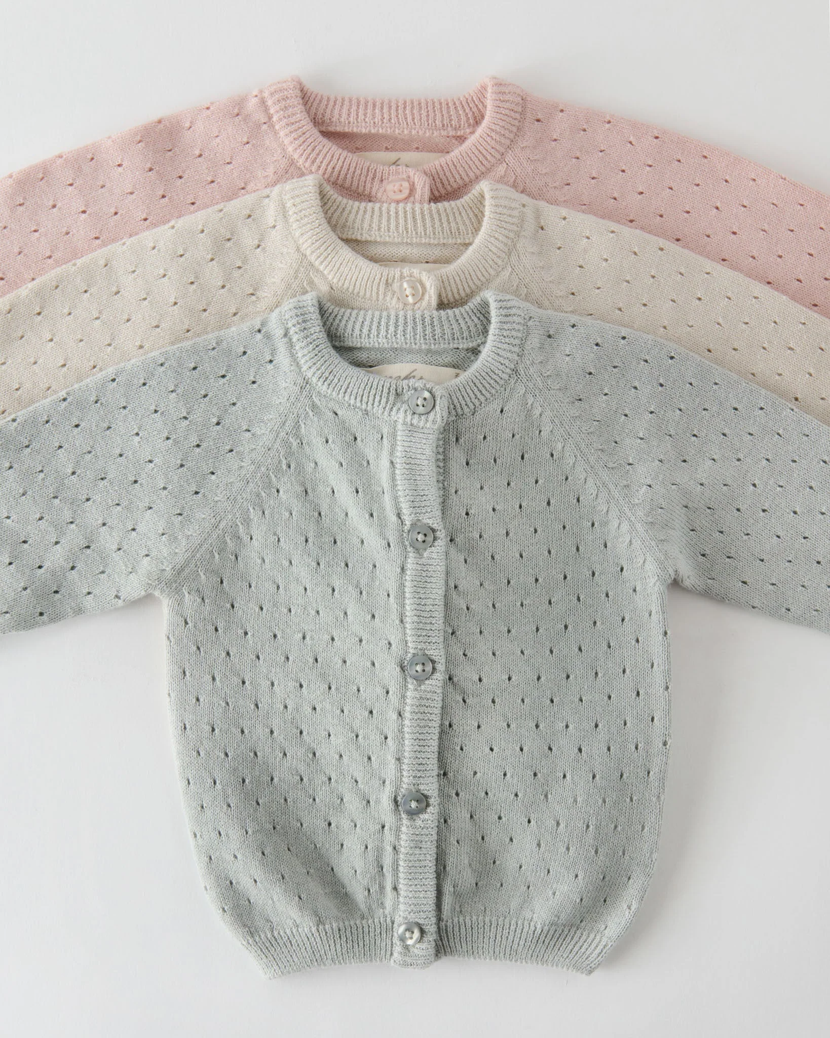 Pointelle Knit Sweater - Soft Peony - Image 6