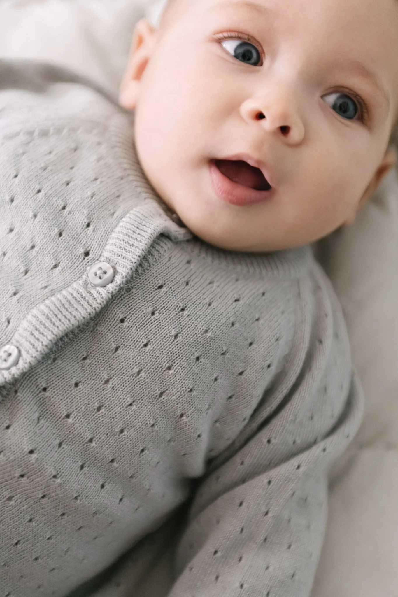 Pointelle Knit Sweater - Soft Sea - Image 3