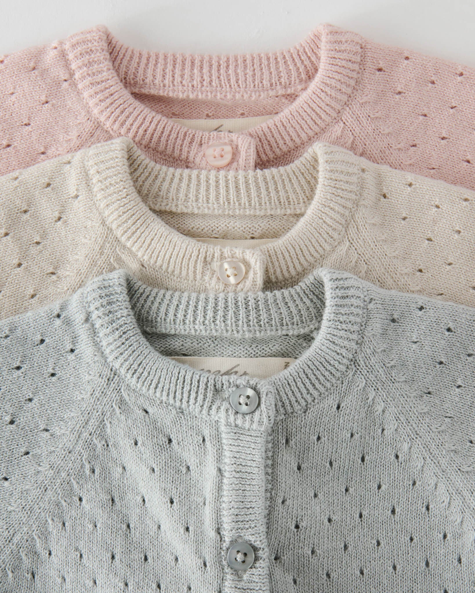 Pointelle Knit Sweater - Soft Sea - Image 6