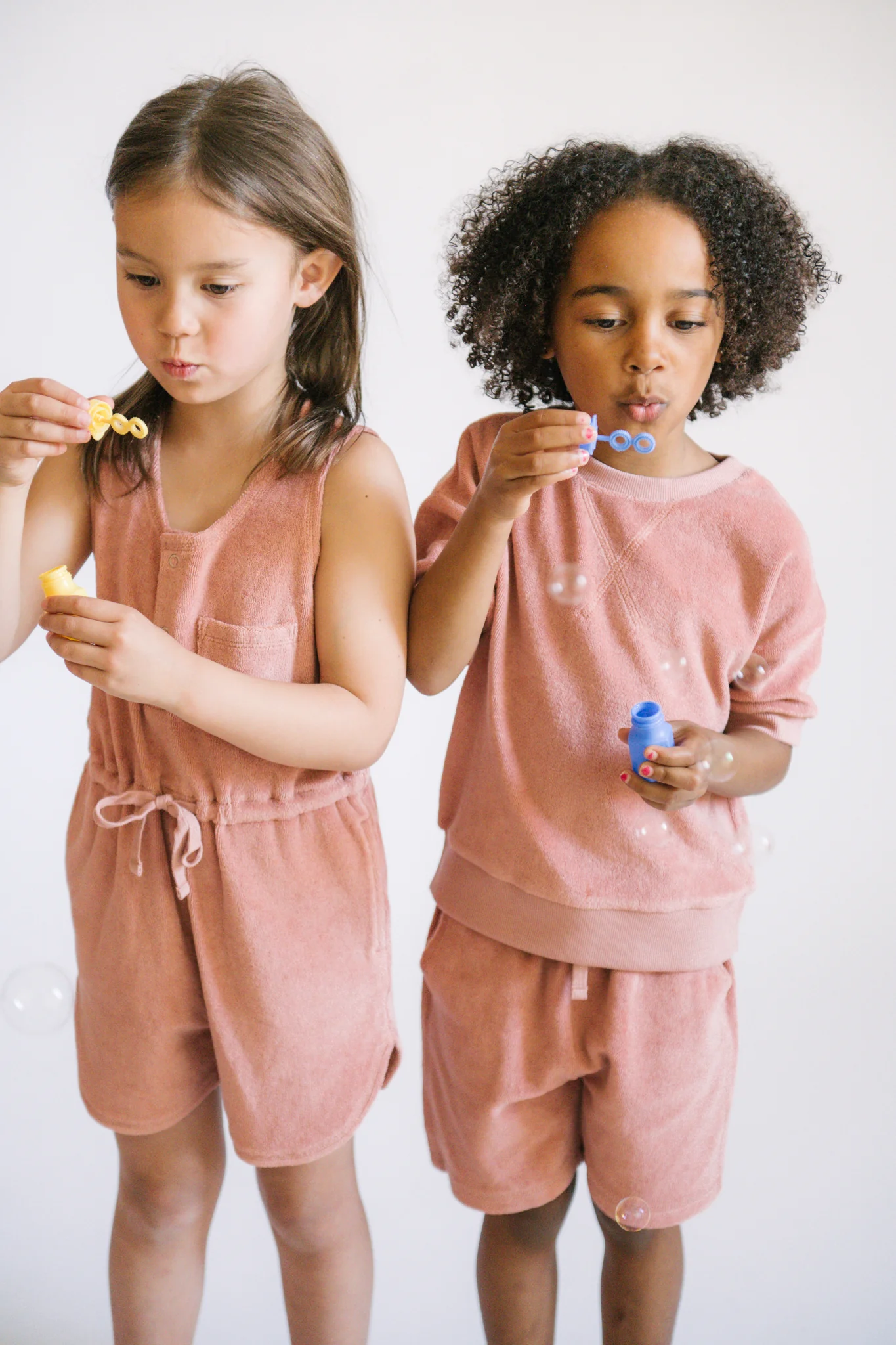 Classic Terry Drawstring Romper - Shell - Image 4