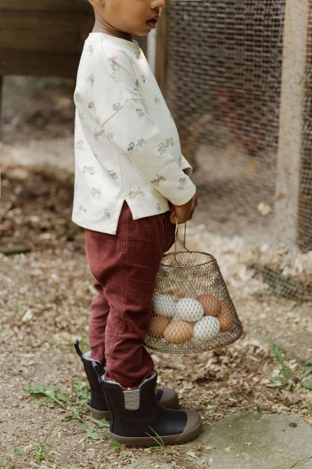 Dropped Shoulder Long Sleeve Top - Field Work - Image 6
