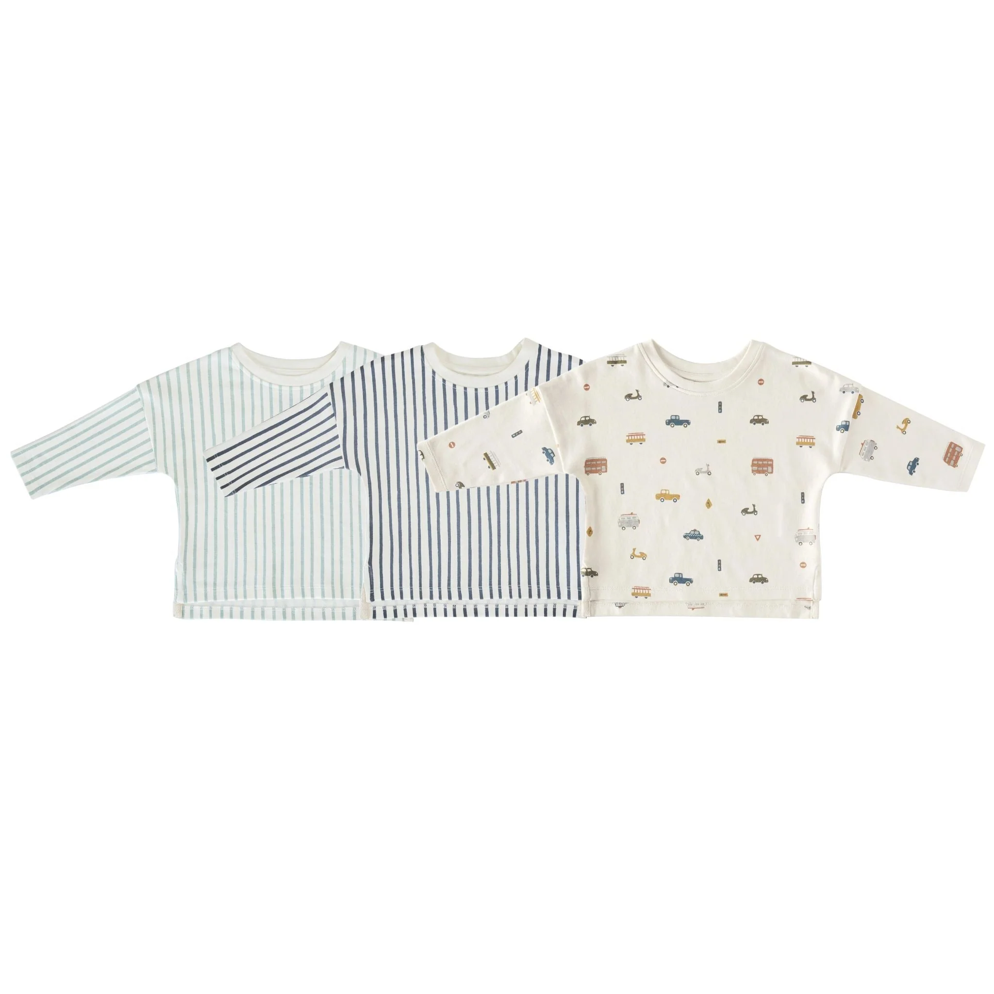 Dropped Shoulder Long Sleeve Top 3-Pack - For Him