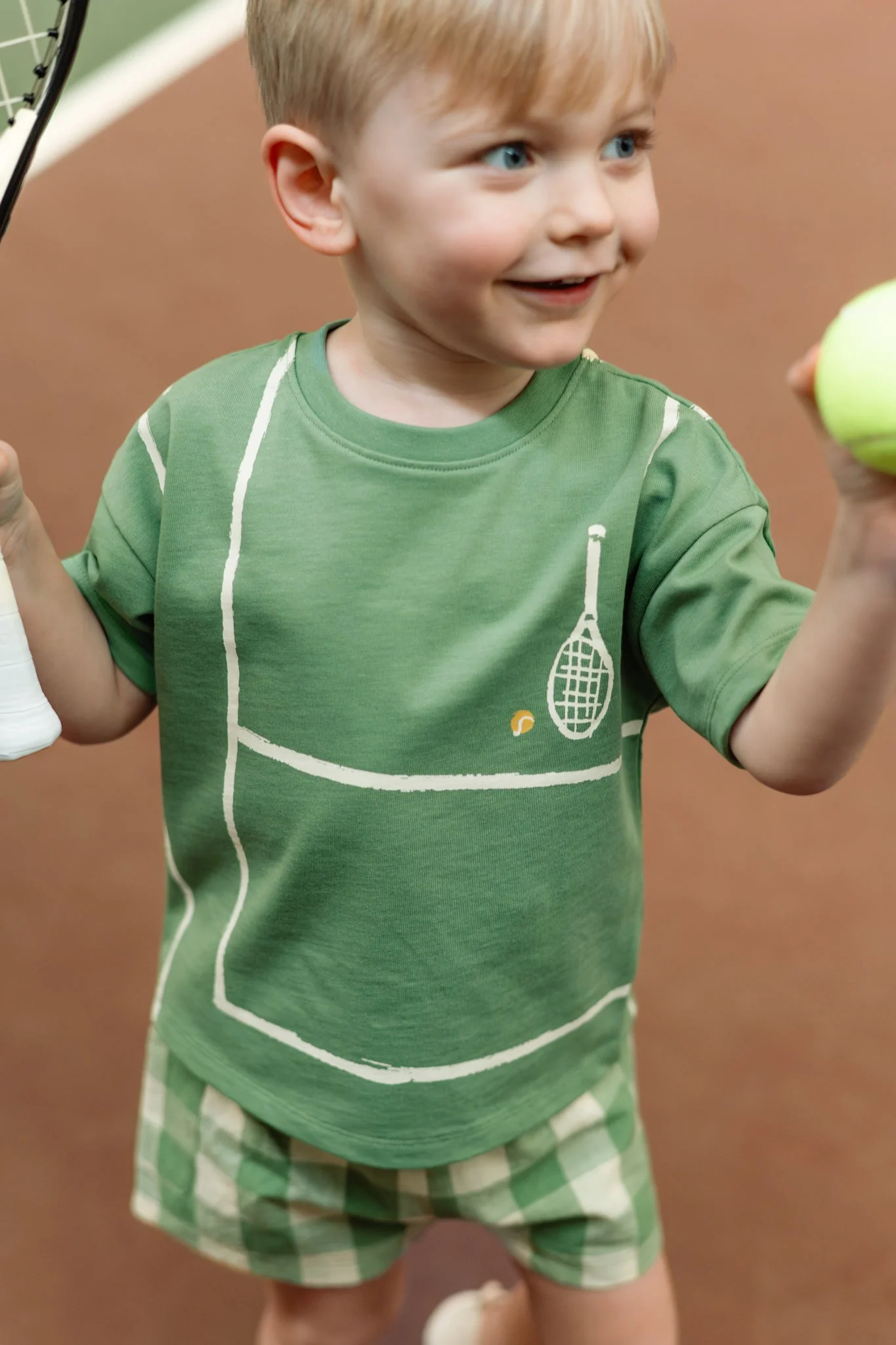 Tennis Dropped Shoulder T-Shirt- Match Point - Image 2