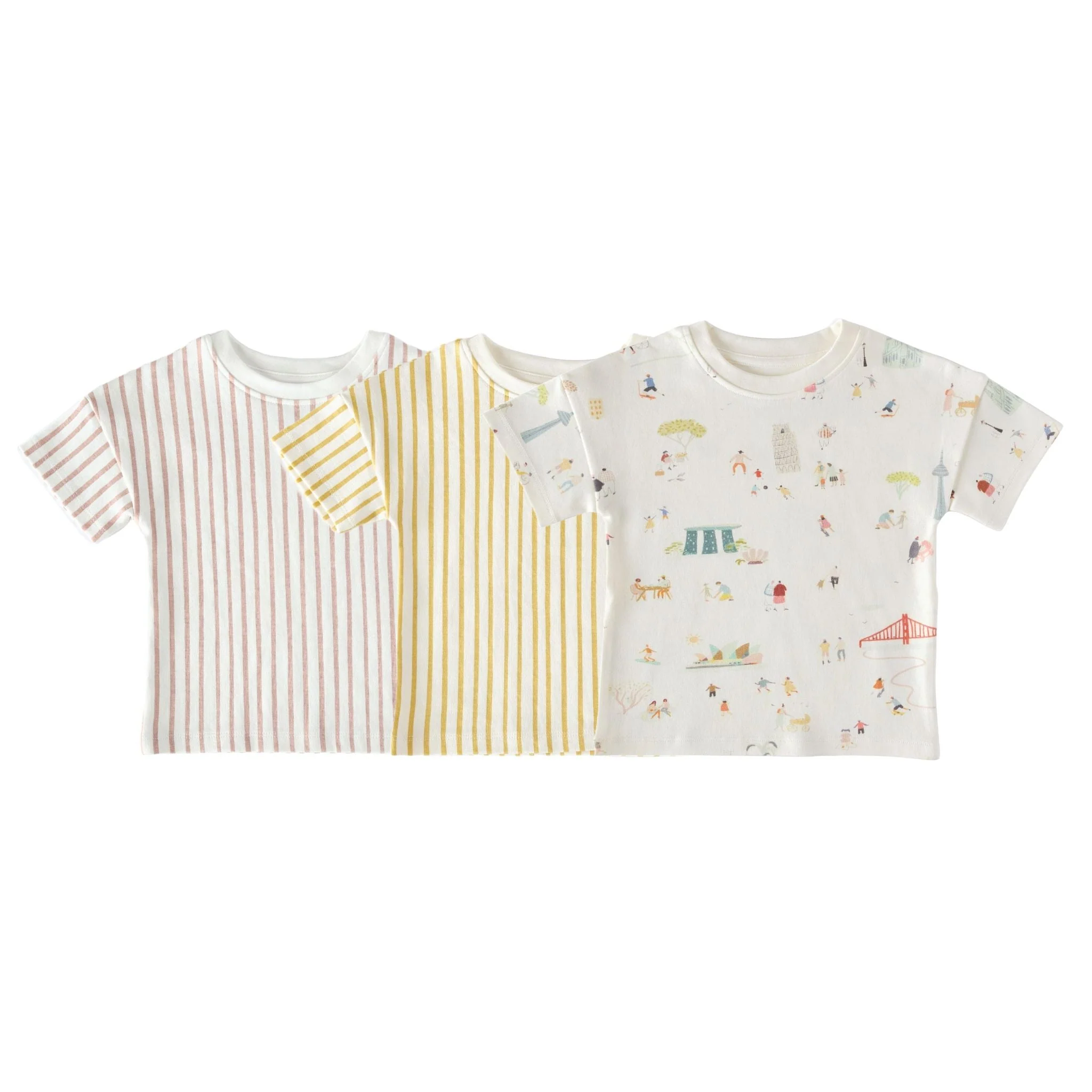 Dropped Shoulder T-Shirt 3 - Pack