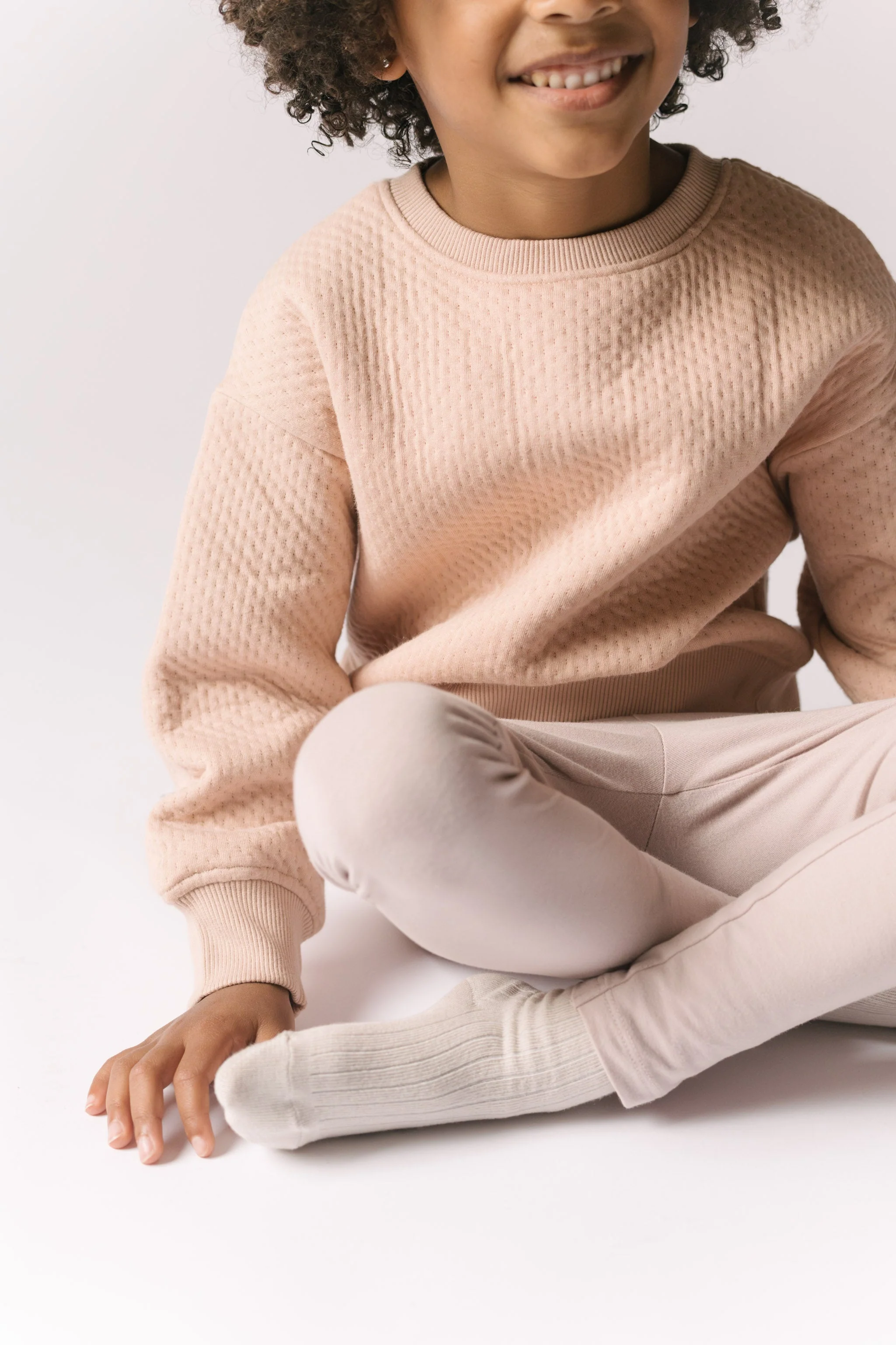 Essentials Kids Legging - Pale Pink - Image 3