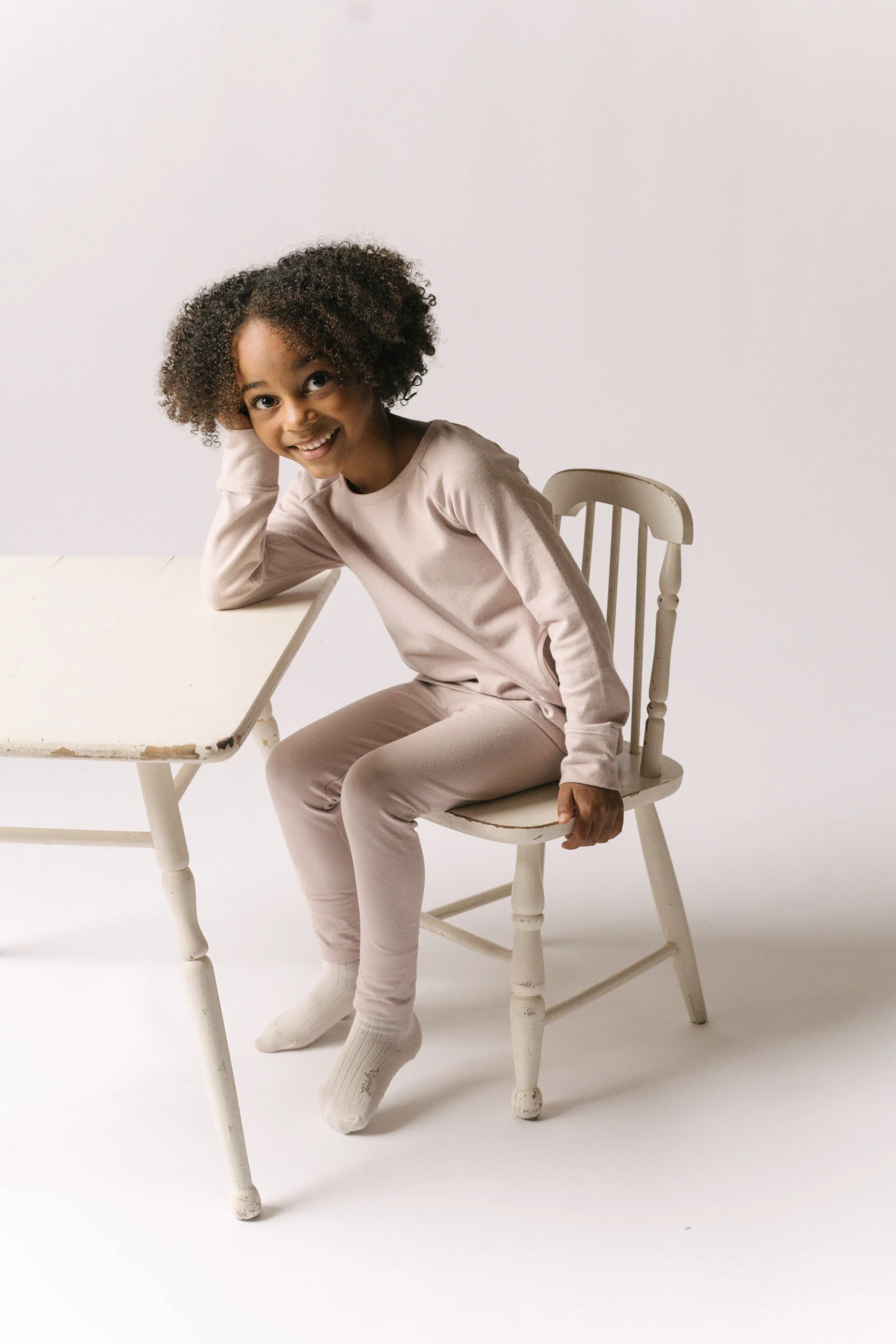 Essentials Kids Legging - Pale Pink - Image 4
