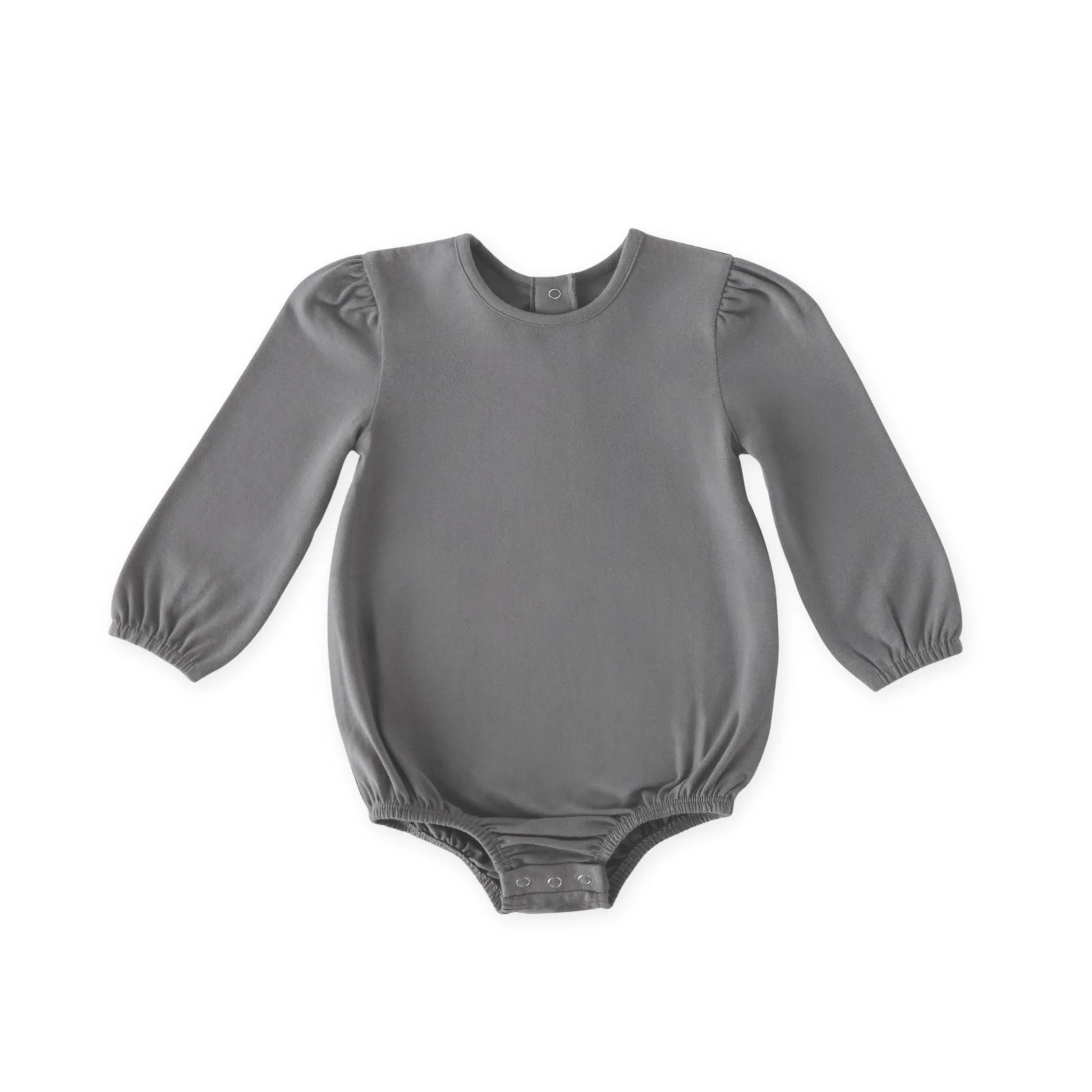 Essentials Puff Sleeve One-Piece - Charcoal - Image 6