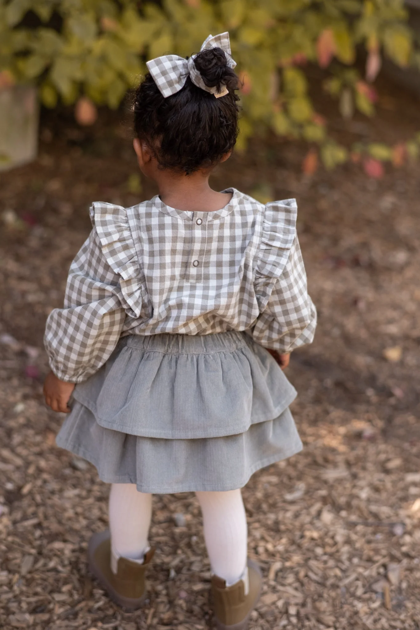 Hair Bow - Sage/Light Sage - Image 3