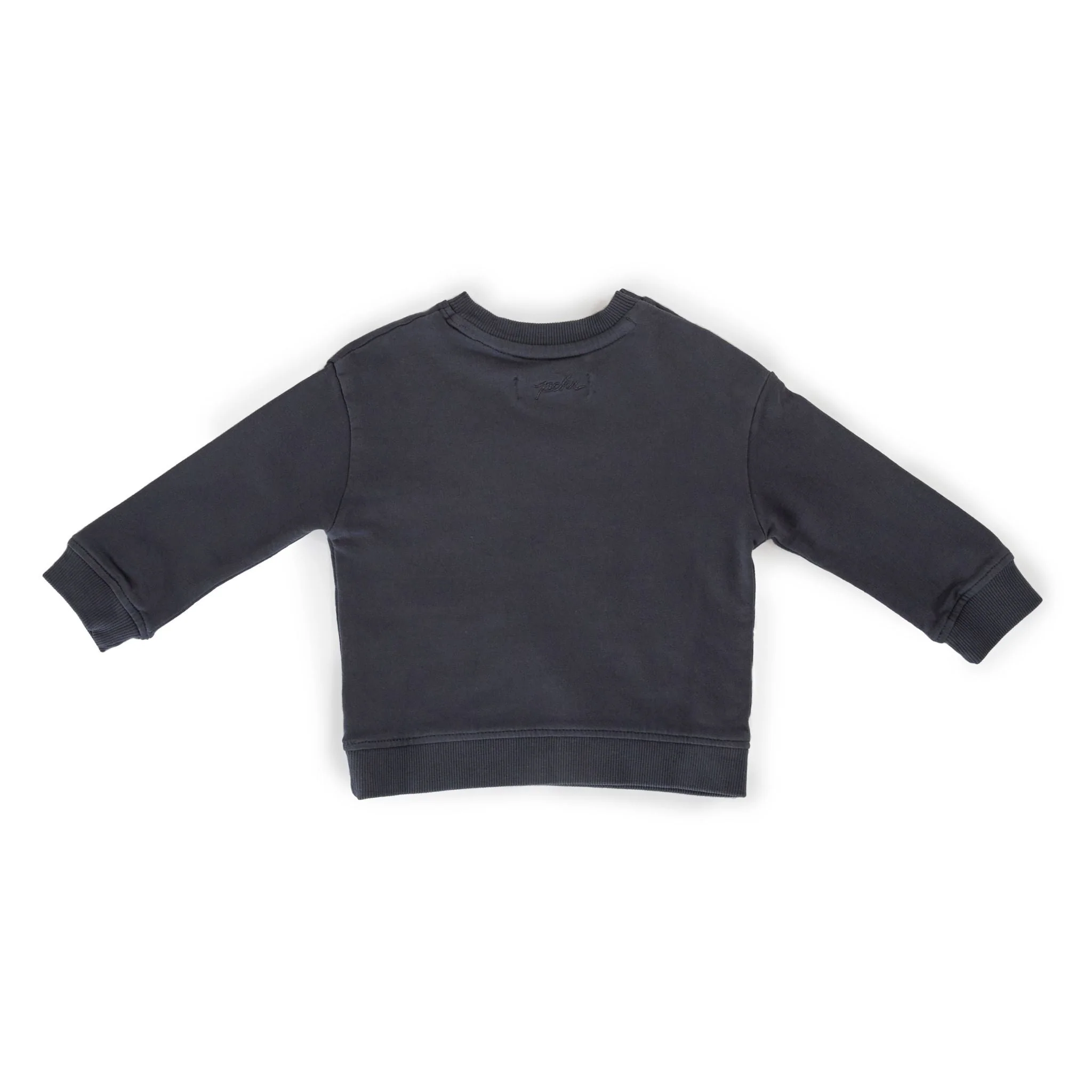 French Terry Shoulder Snap Sweatshirt - Ink Blue - Image 4