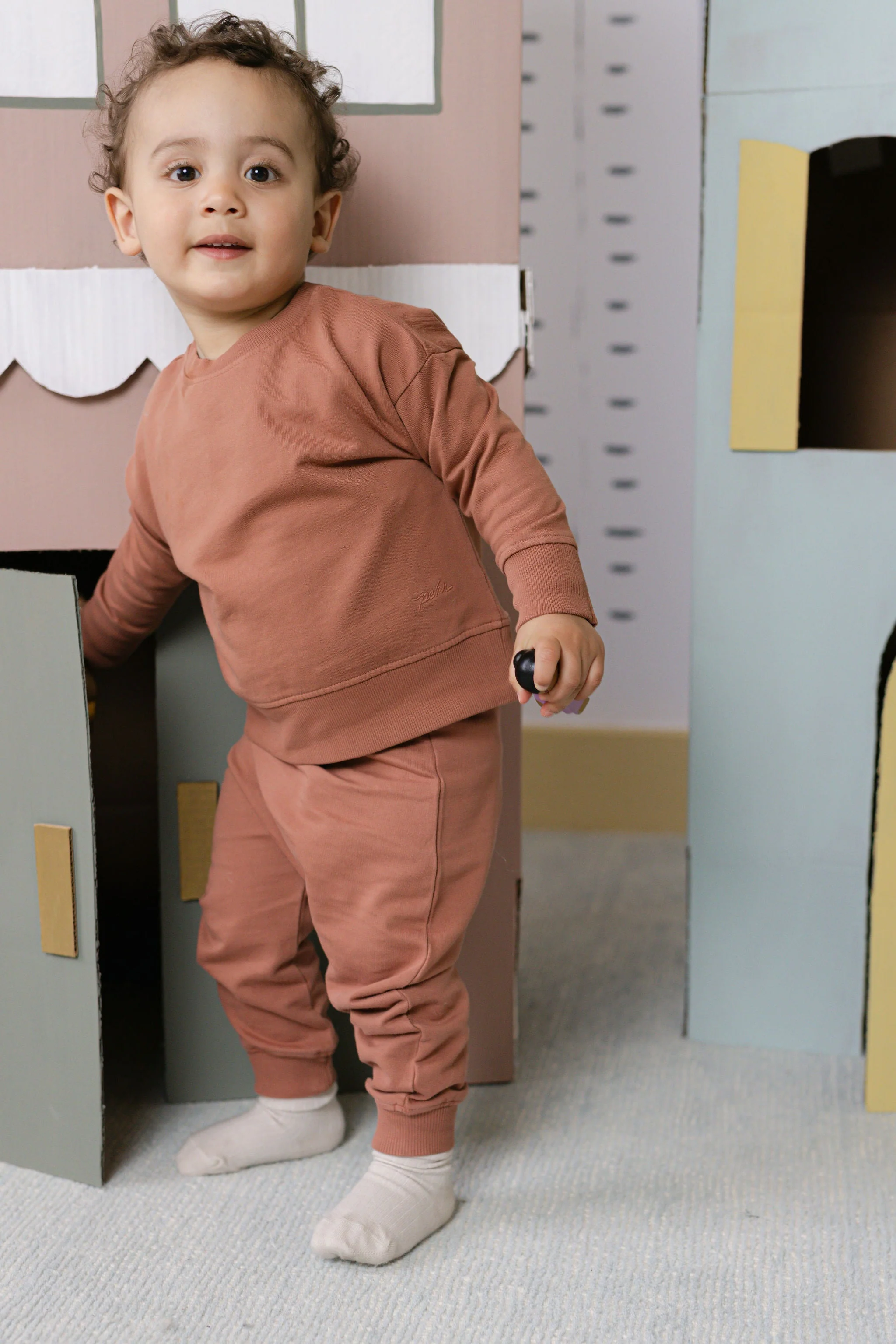 French Terry Toddler Sweatshirt - Clay - Image 2