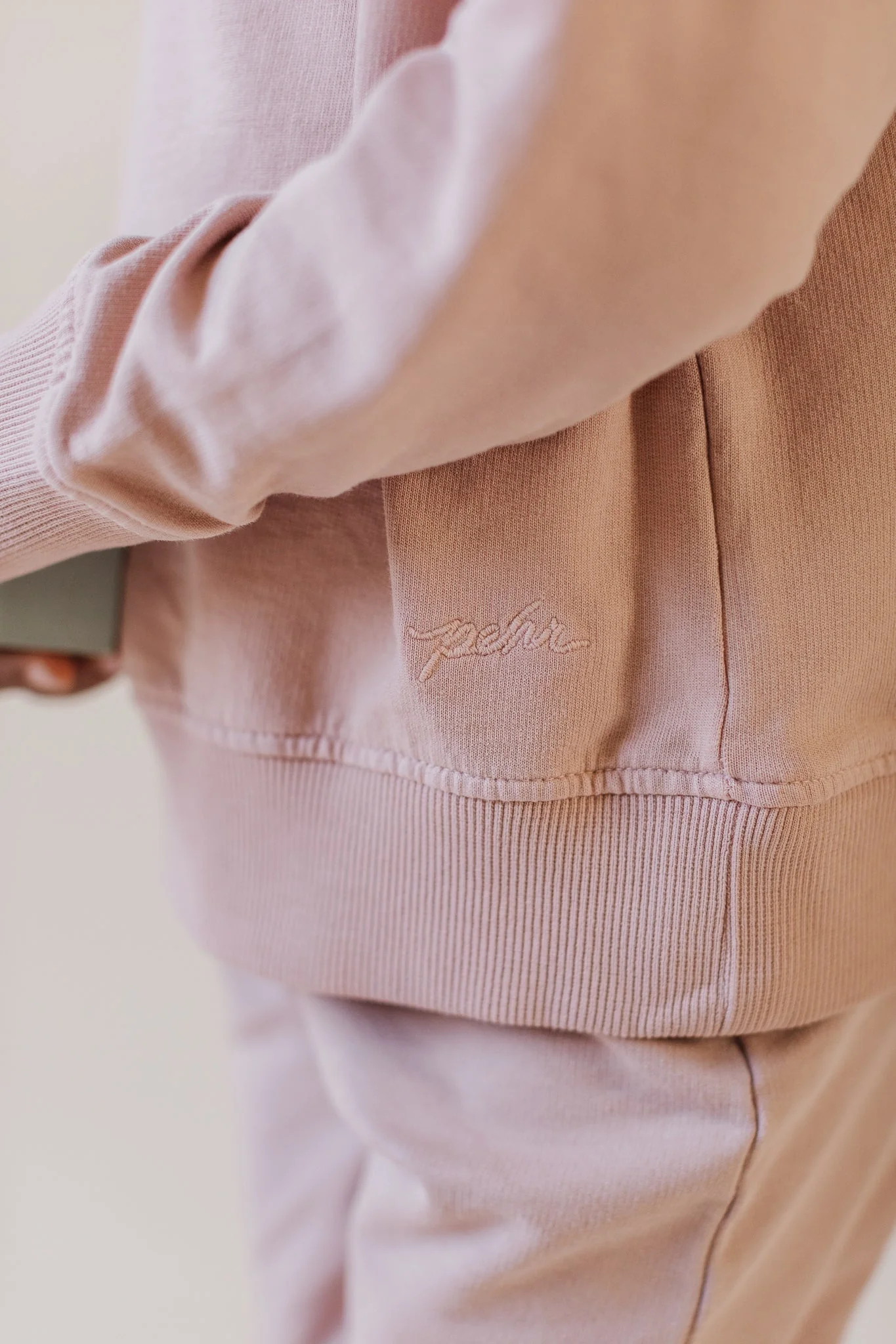 French Terry Toddler Sweatshirt - Soft Peony - Image 4
