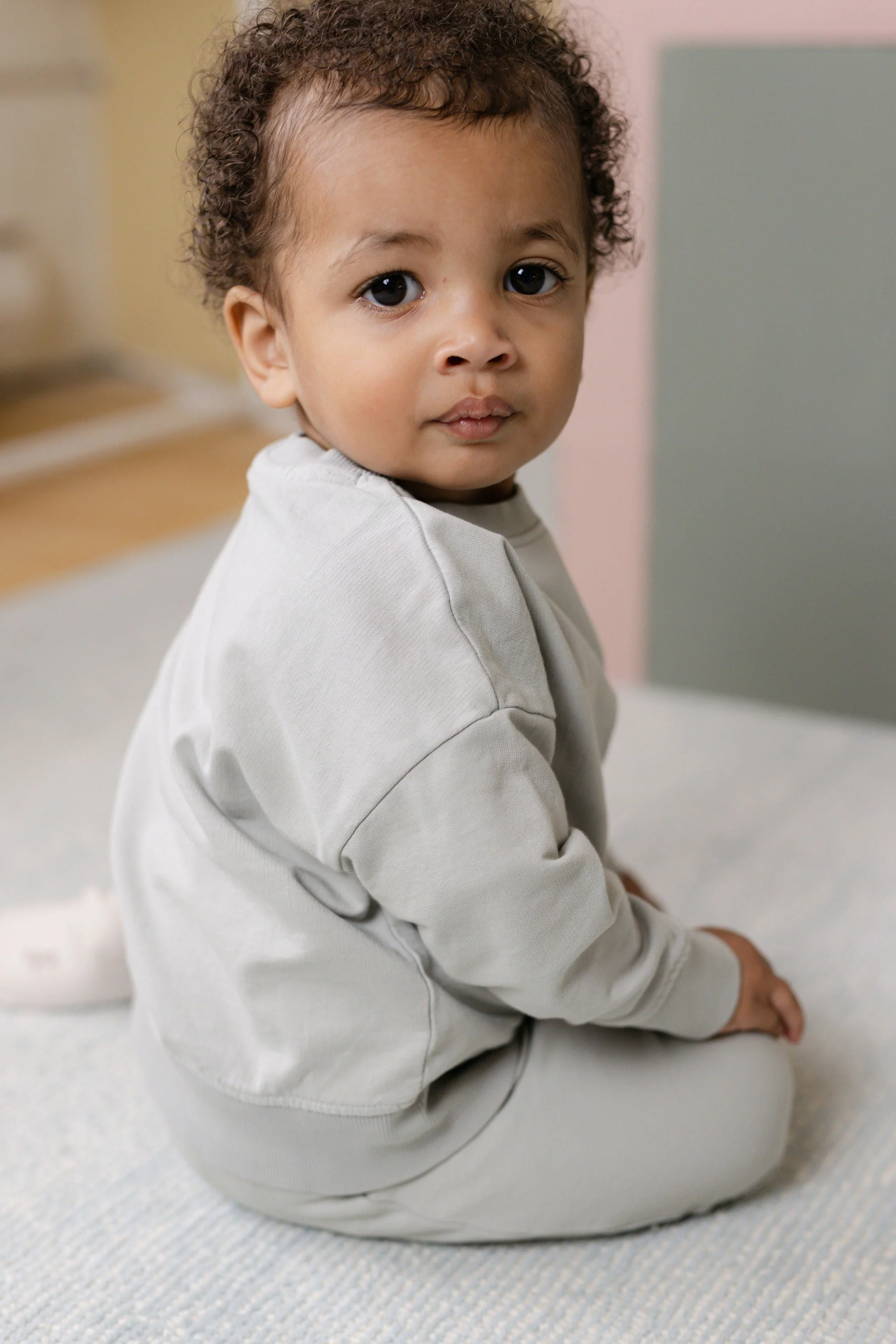 French Terry Toddler Sweatshirt - Soft Sea - Image 2