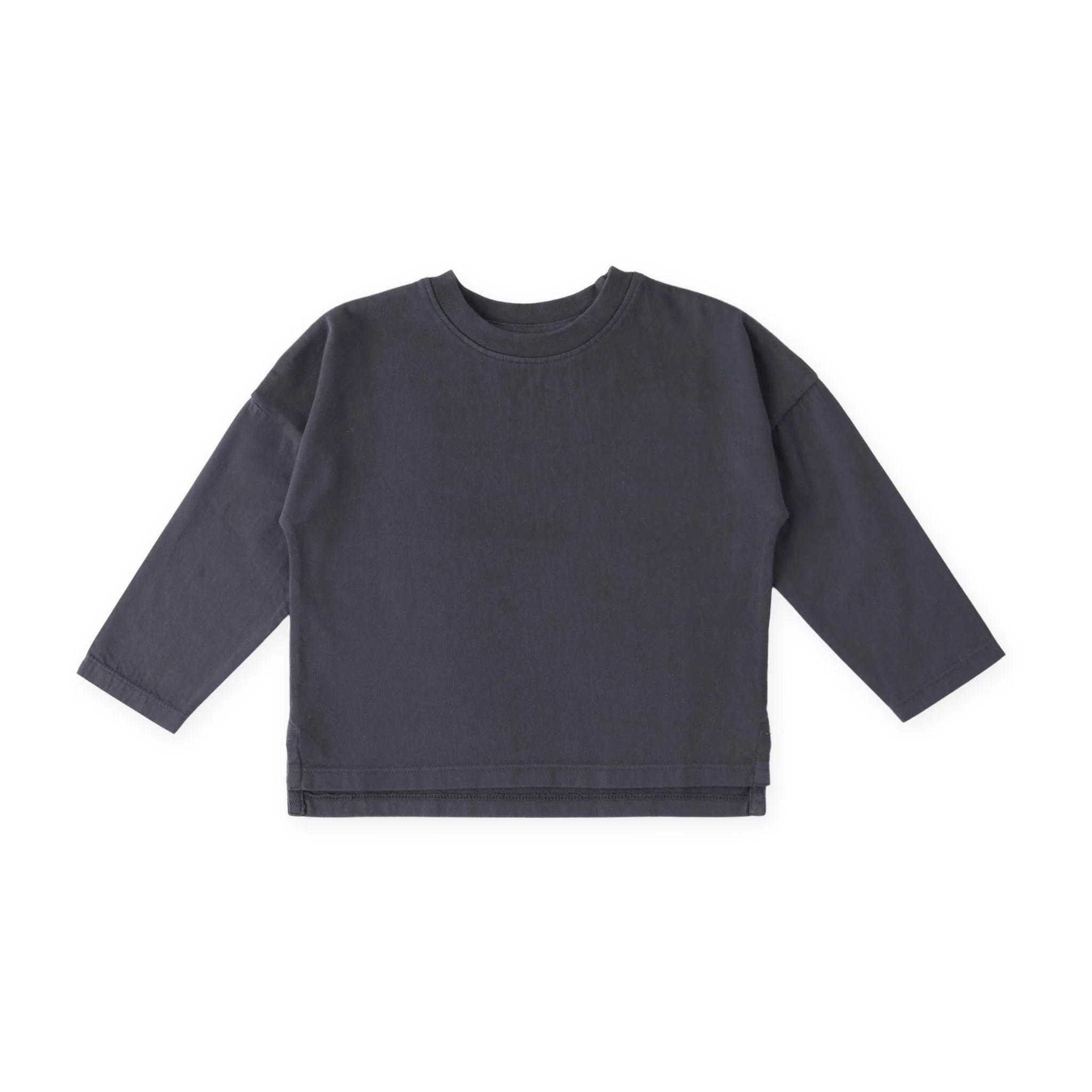 Garment Dye Dropped Shoulder Long Sleeve - Ink Blue