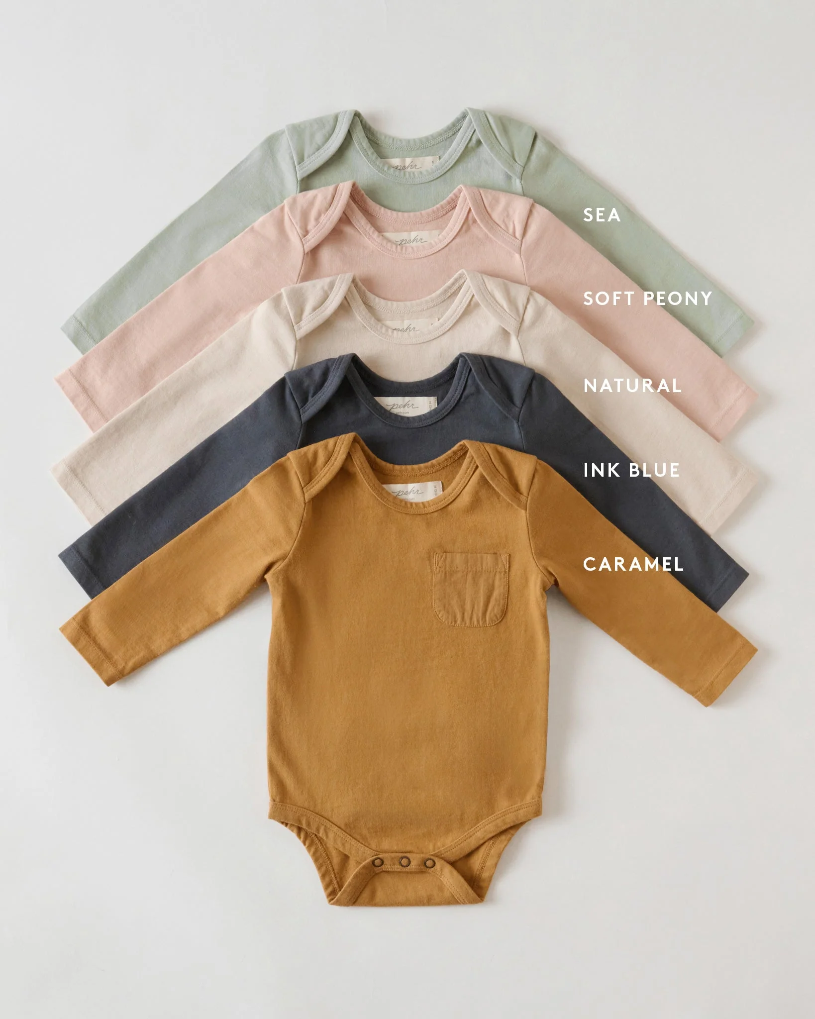 Garment Dye Long Sleeve One-Piece - Caramel - Image 4