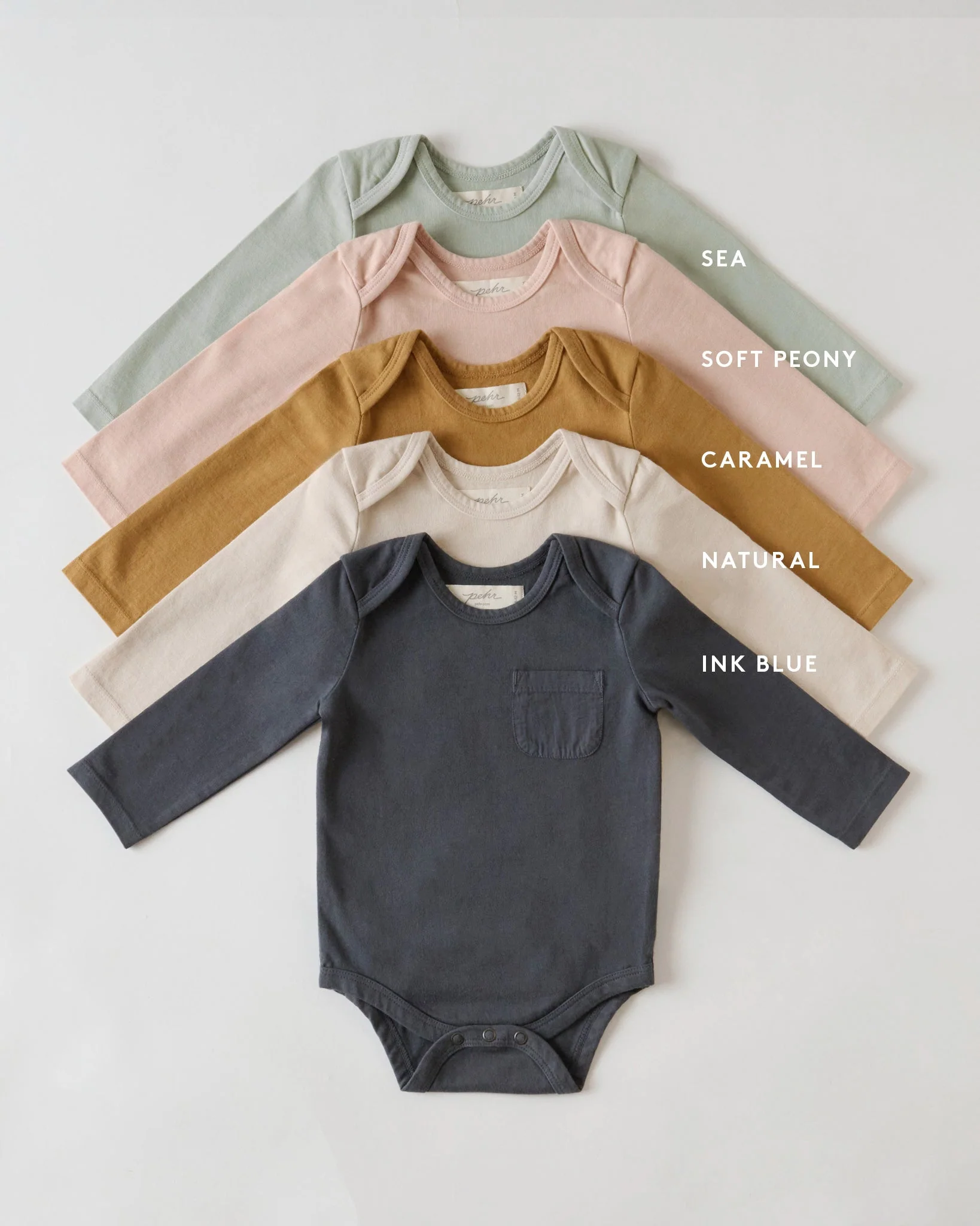 Garment Dye Long Sleeve One-Piece - Ink Blue - Image 3