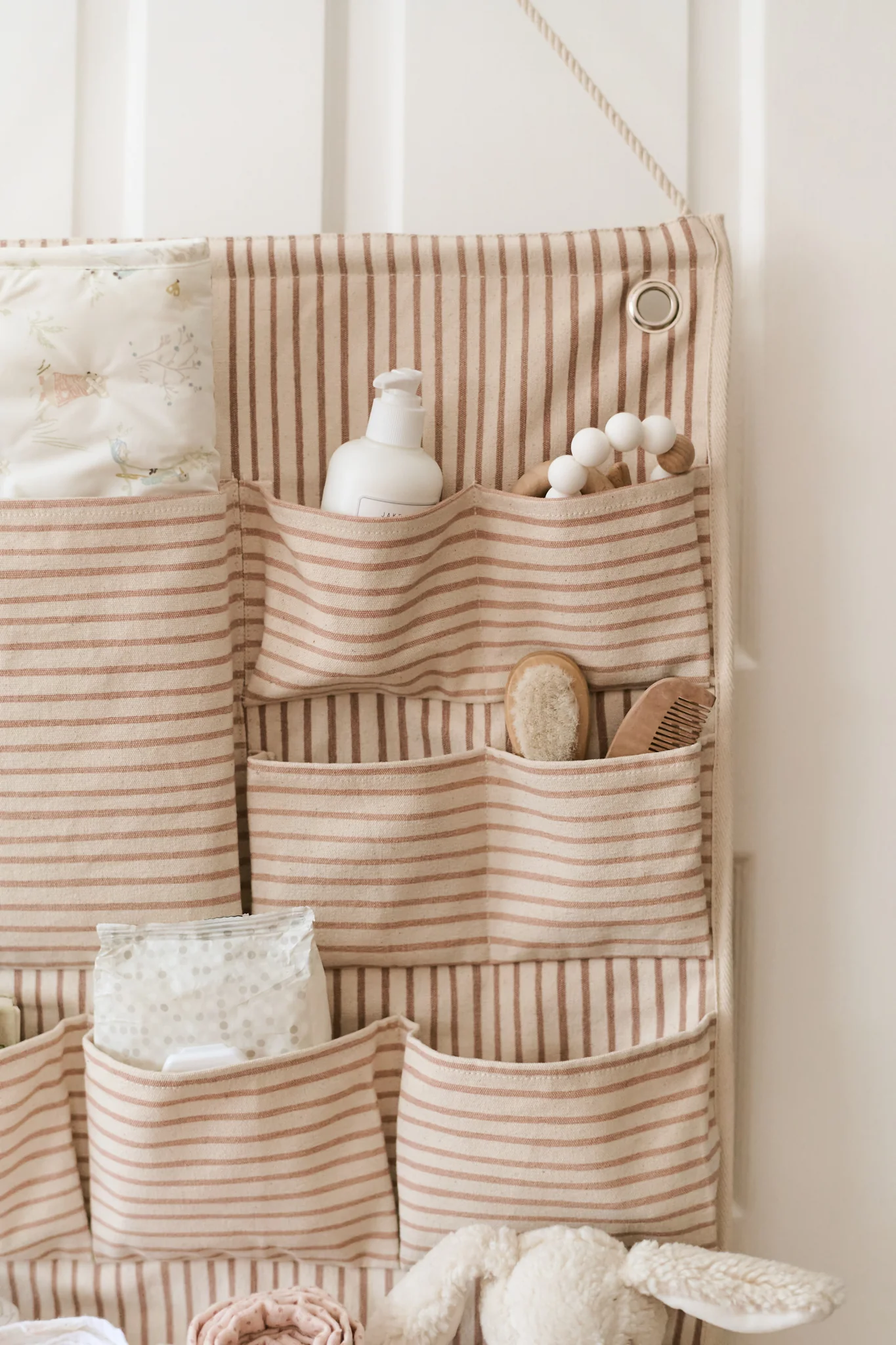Hanging Wall Organizer - Stripes Away Peony - Image 4