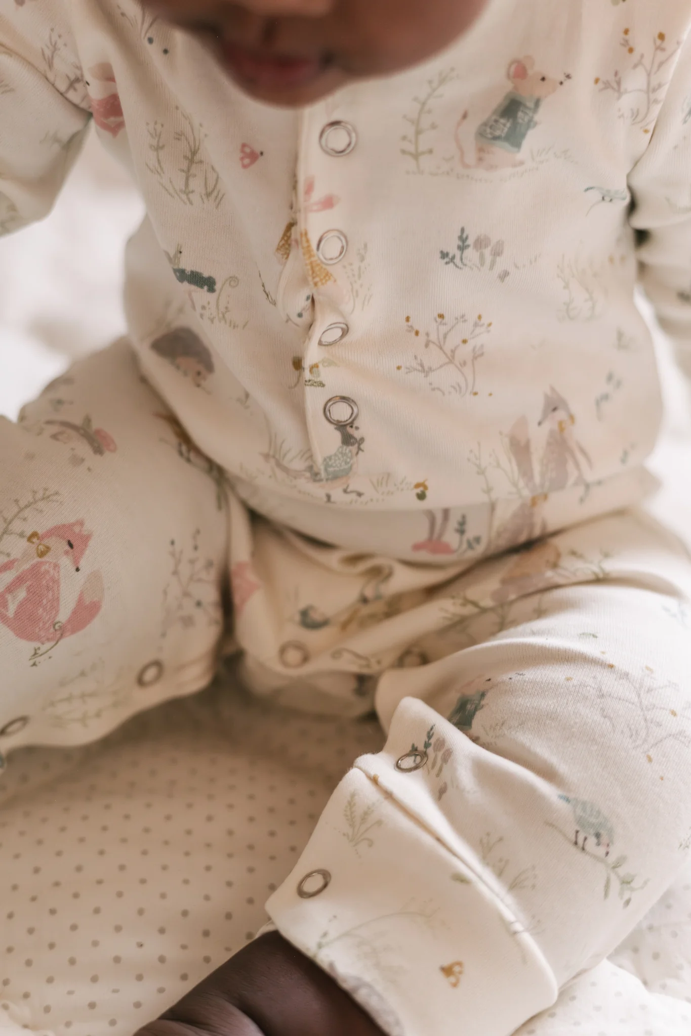Henley Patch Pocket Romper - Forest Fable - Image 3