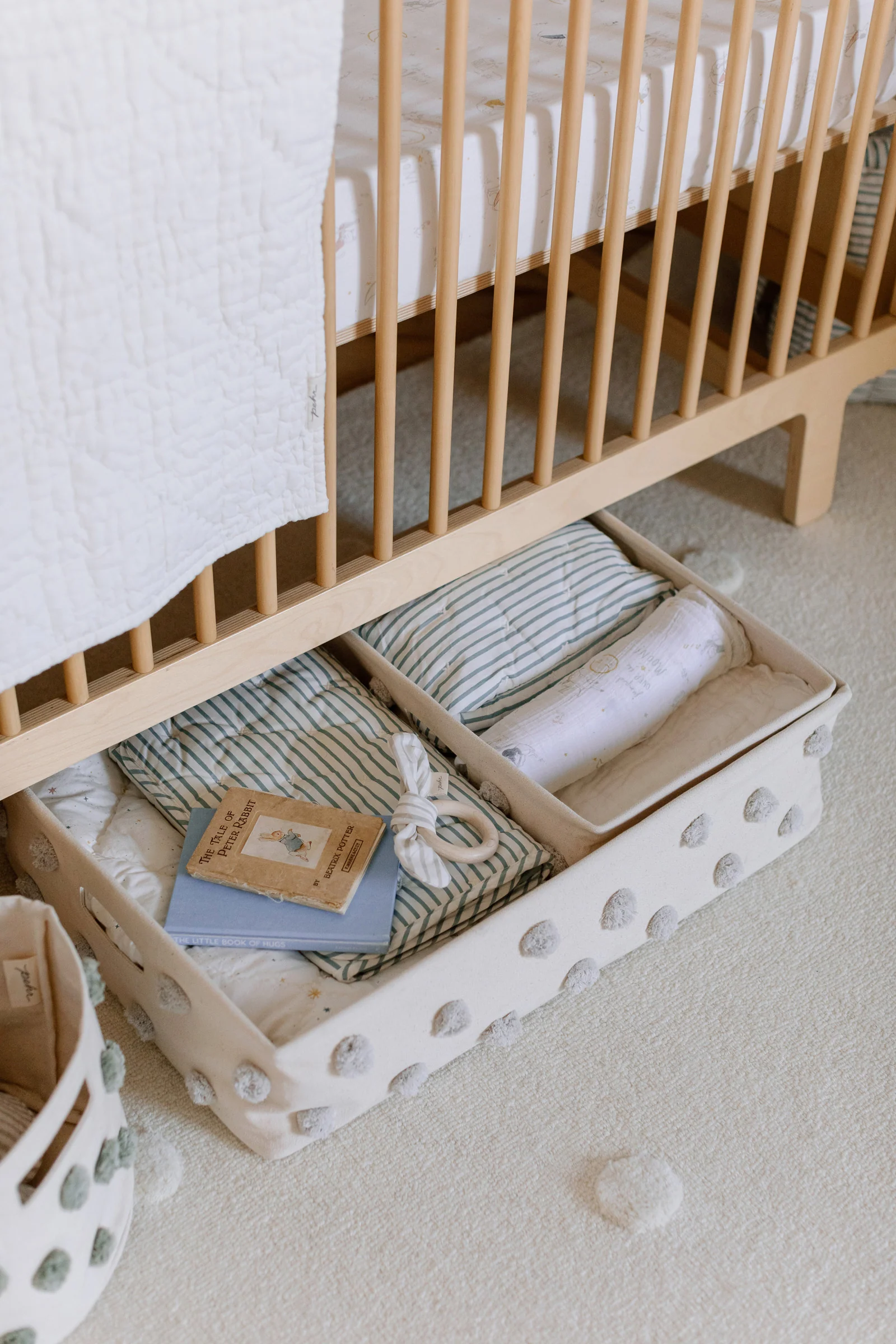 Pom Pom Basket-Hideaway - Grey - Image 9