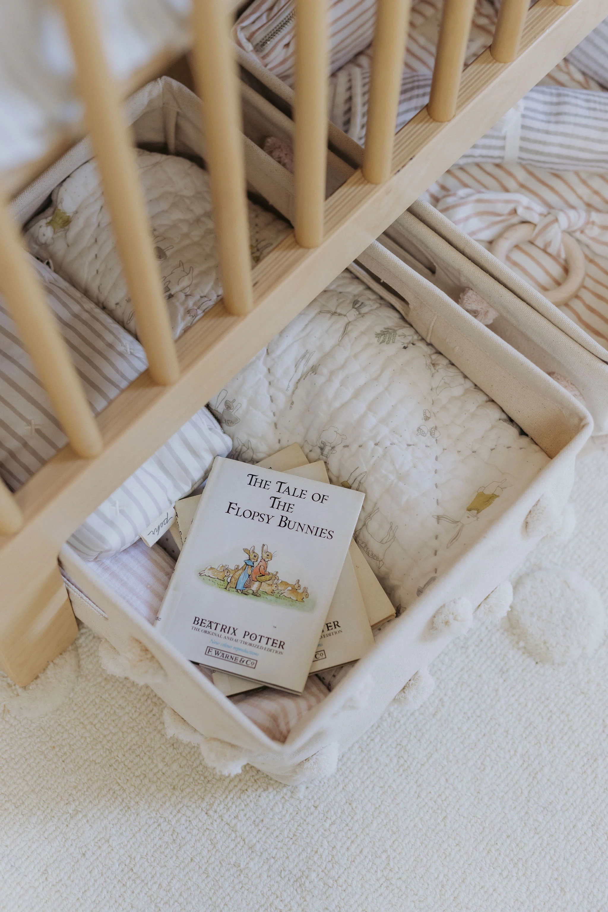Pom Pom Basket-Hideaway - Natural - Image 4