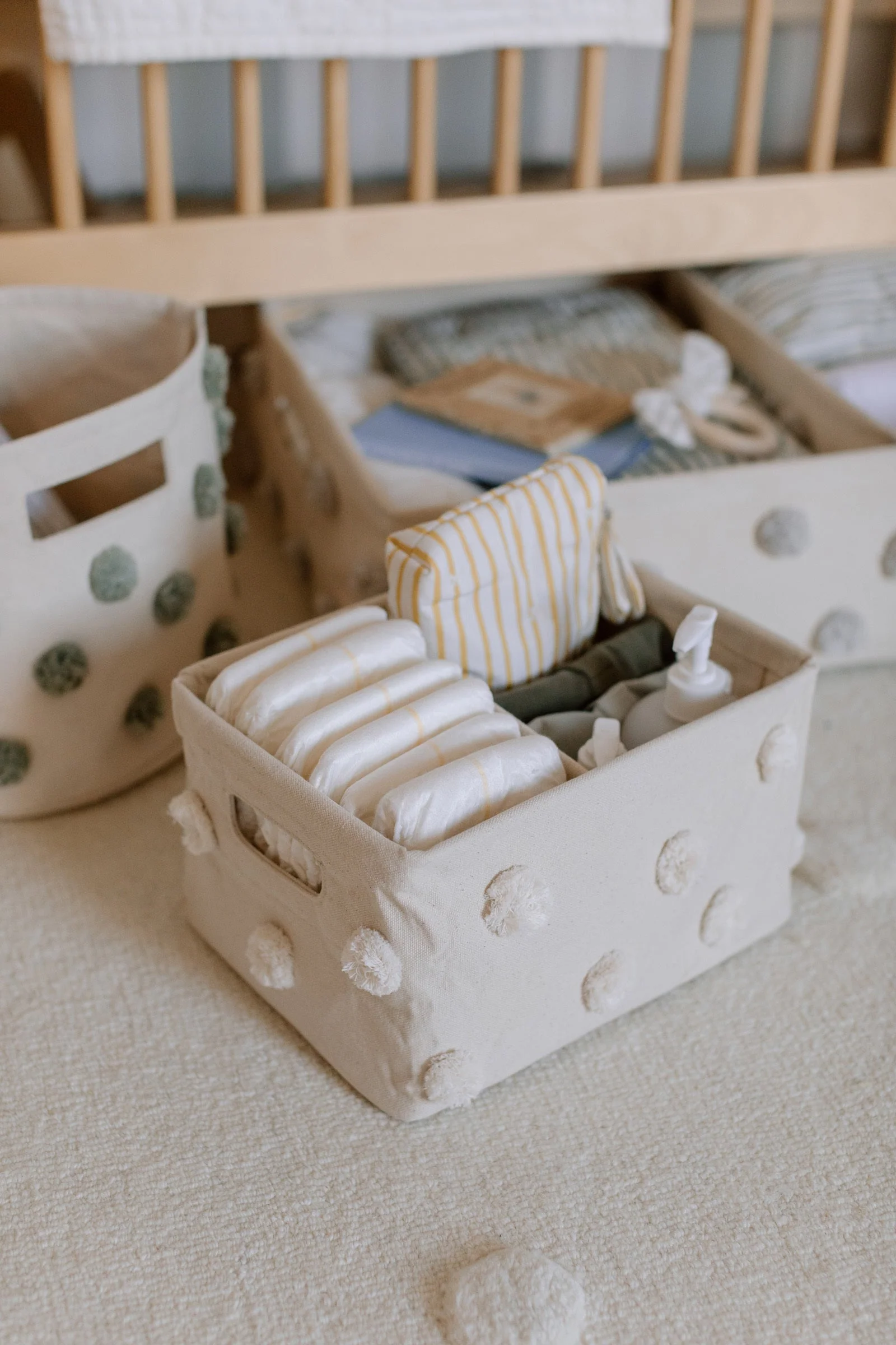 Pom Pom Hideaway Caddy Organizer - Natural - Image 2
