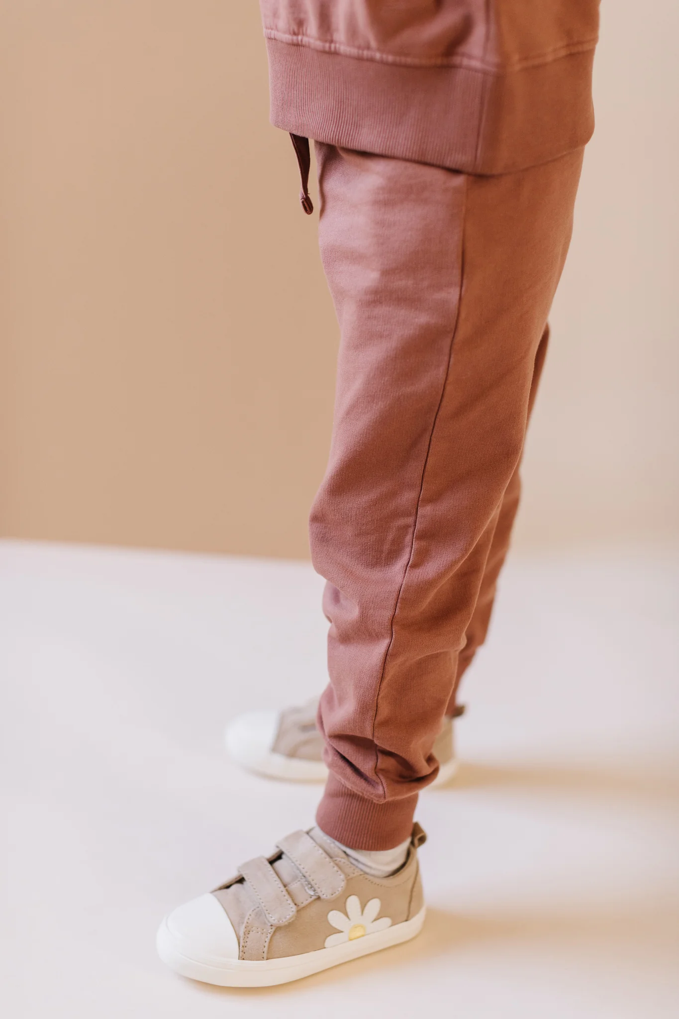 French Terry Kids Jogger - Clay - Image 2