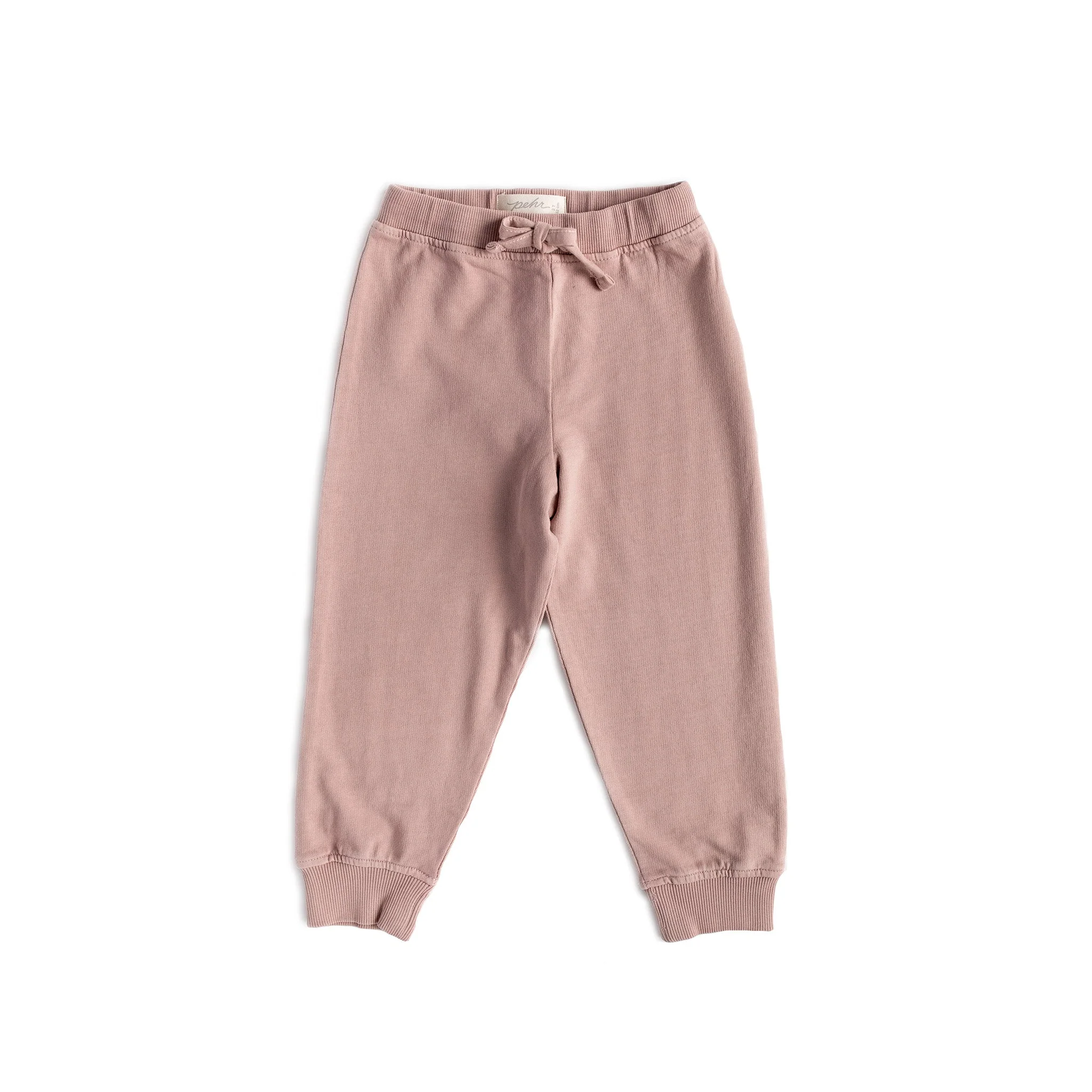 French Terry Kids Jogger - Soft Peony