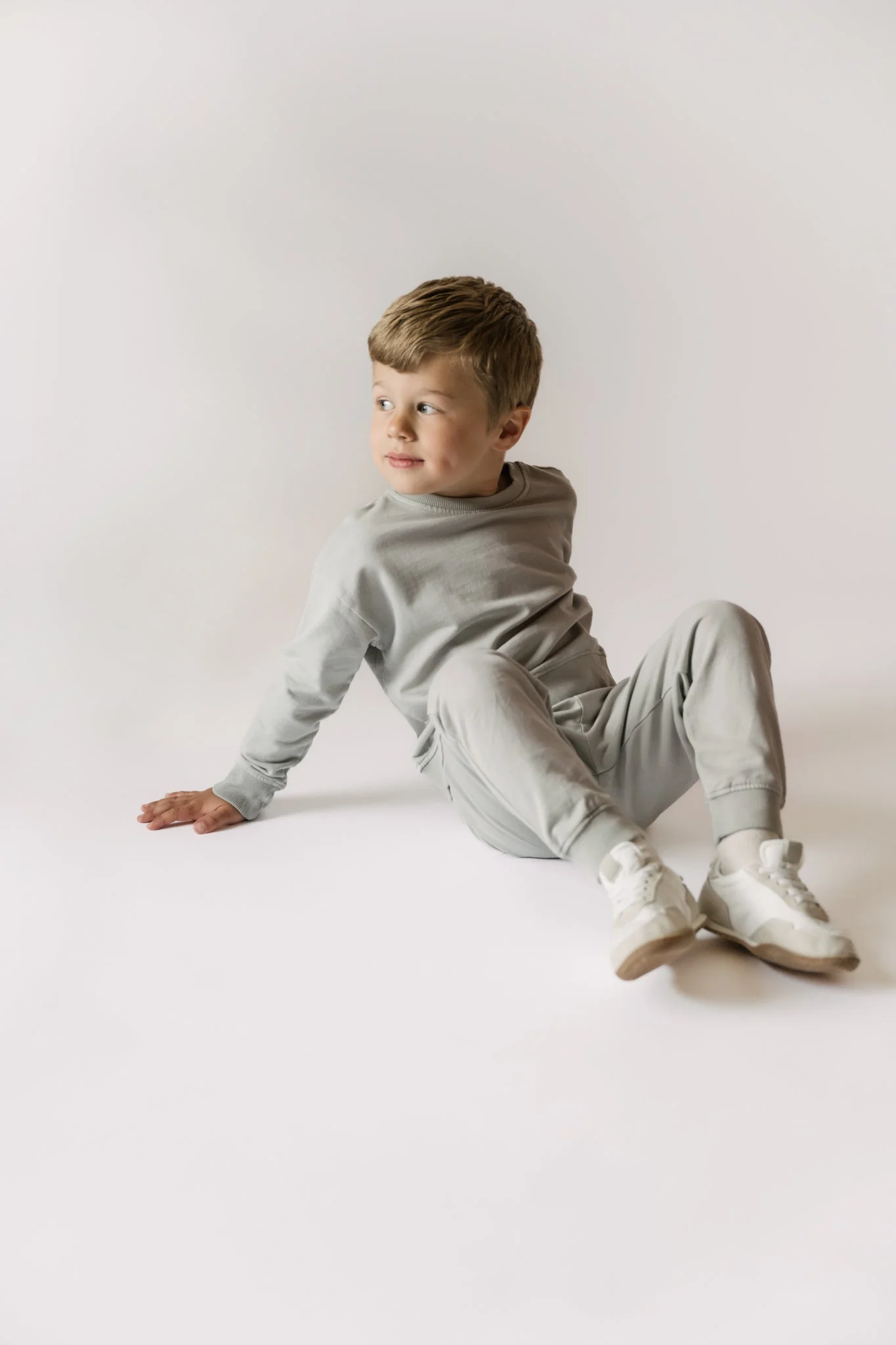 French Terry Kids Sweatshirt - Soft Sea - Image 4