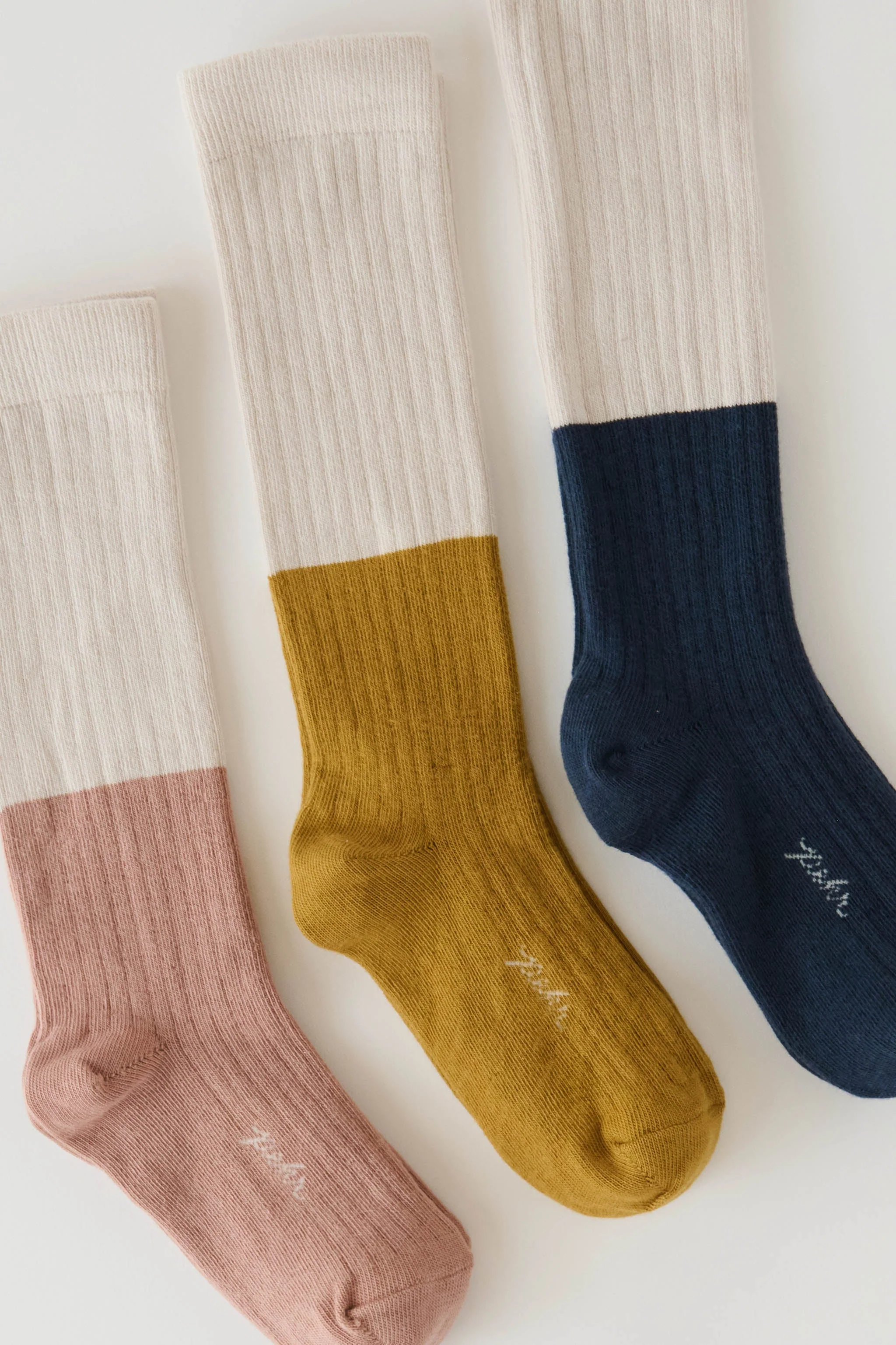 Knee Length Socks - Ochre - Natural - Image 2