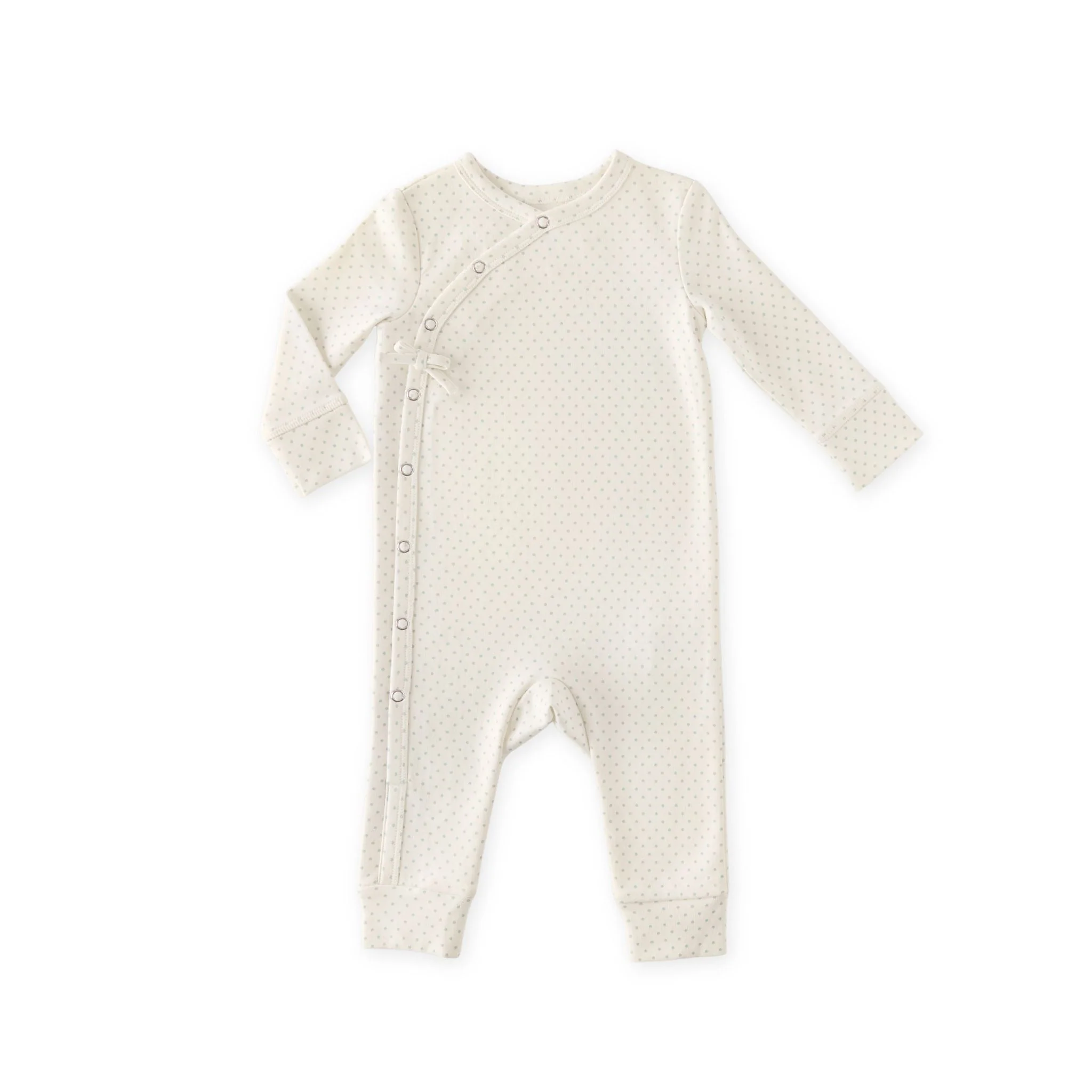 Kimono Romper - Pin Dot Sea