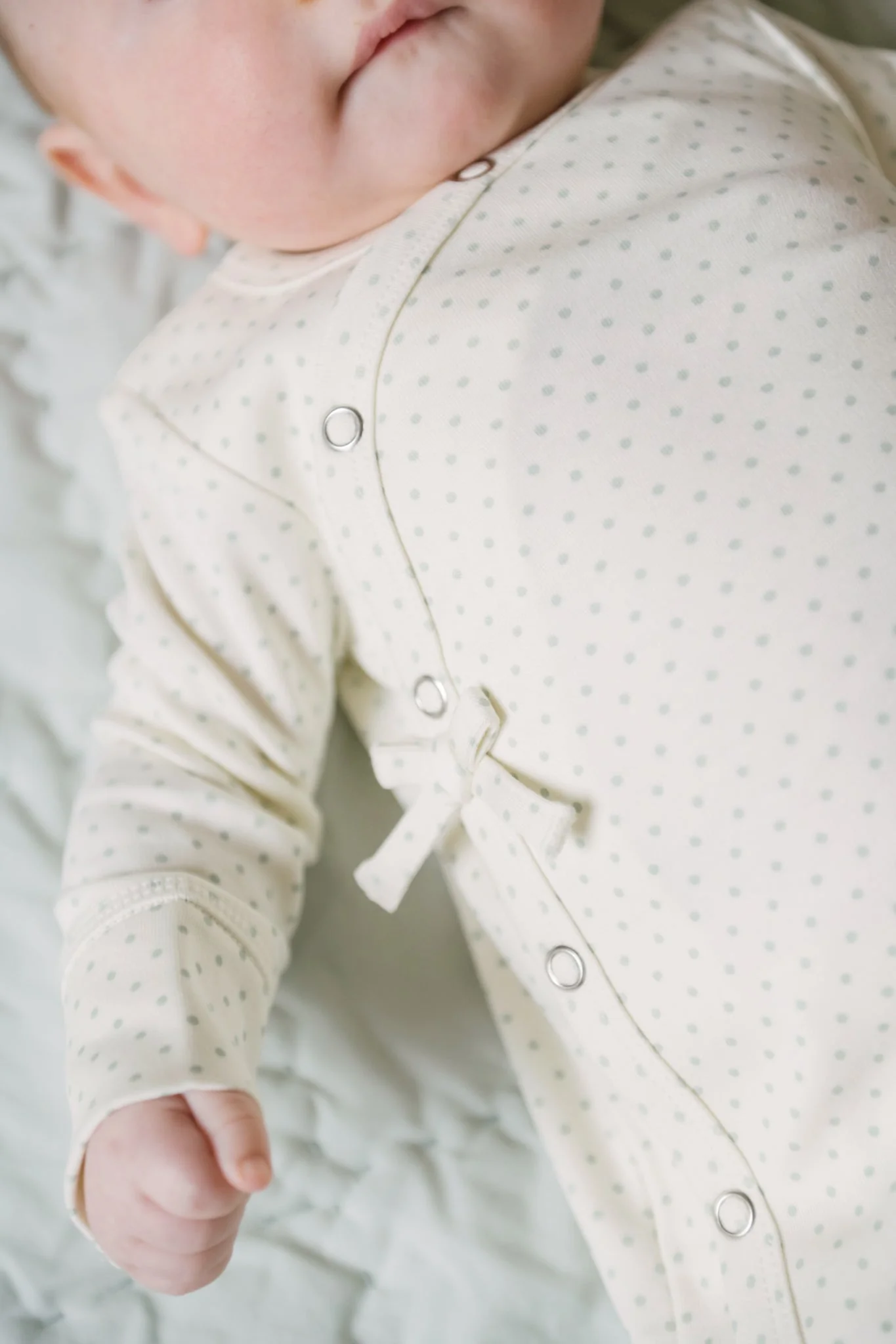 Kimono Romper - Pin Dot Sea - Image 2