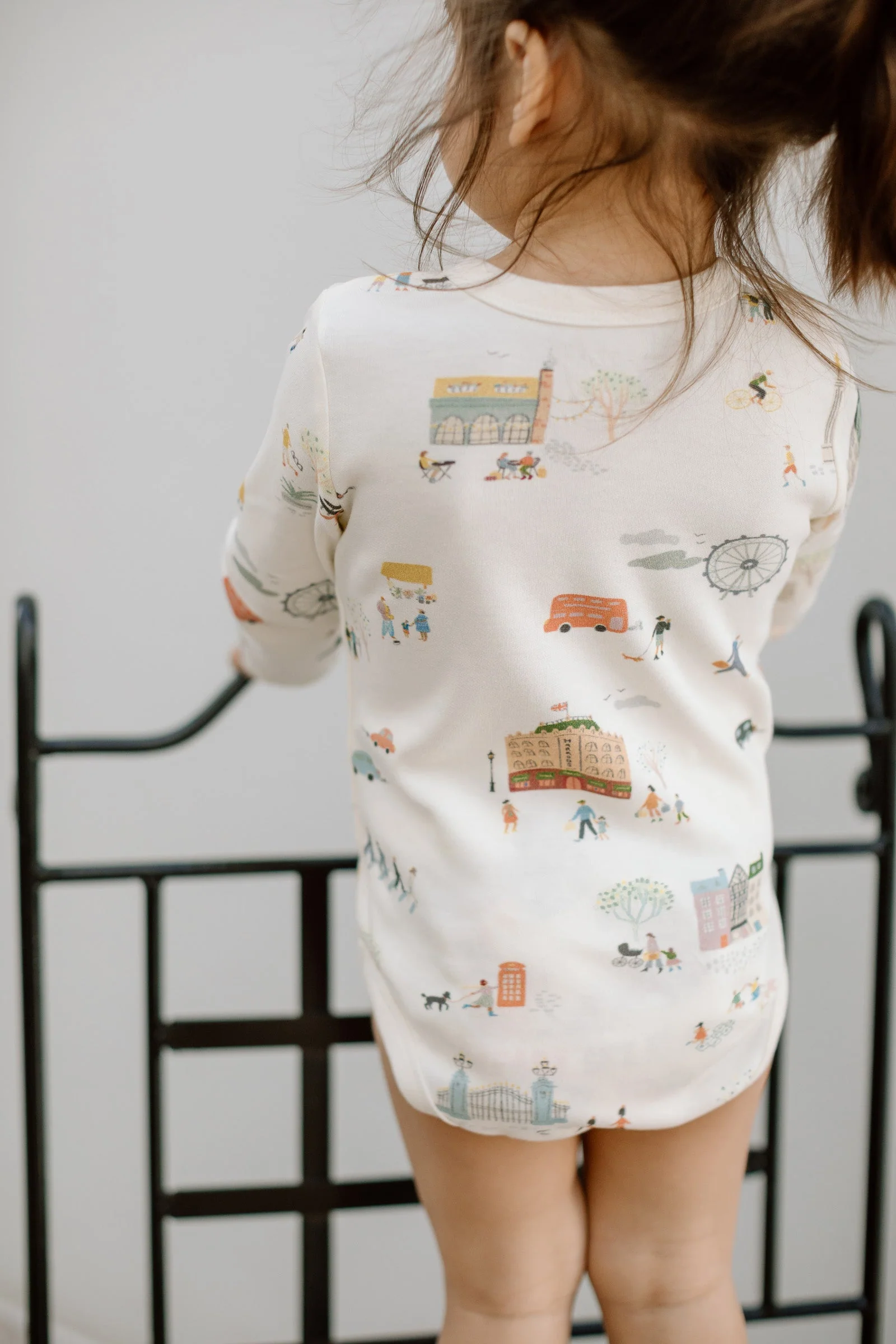 Long Sleeve Kimono One-Piece - Explore London - Image 6