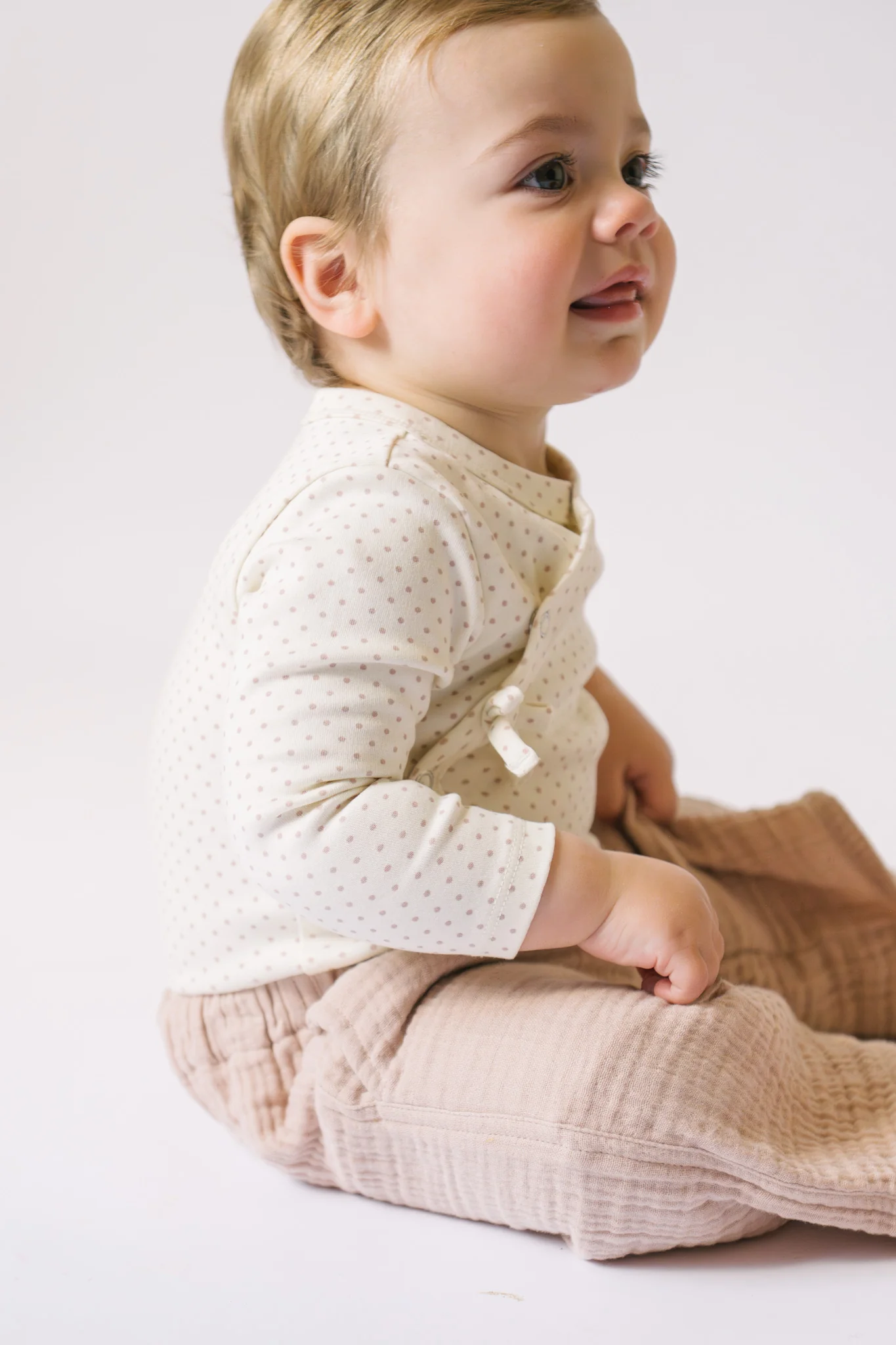 Kimono One-Piece - Pin Dot Peony - Image 5