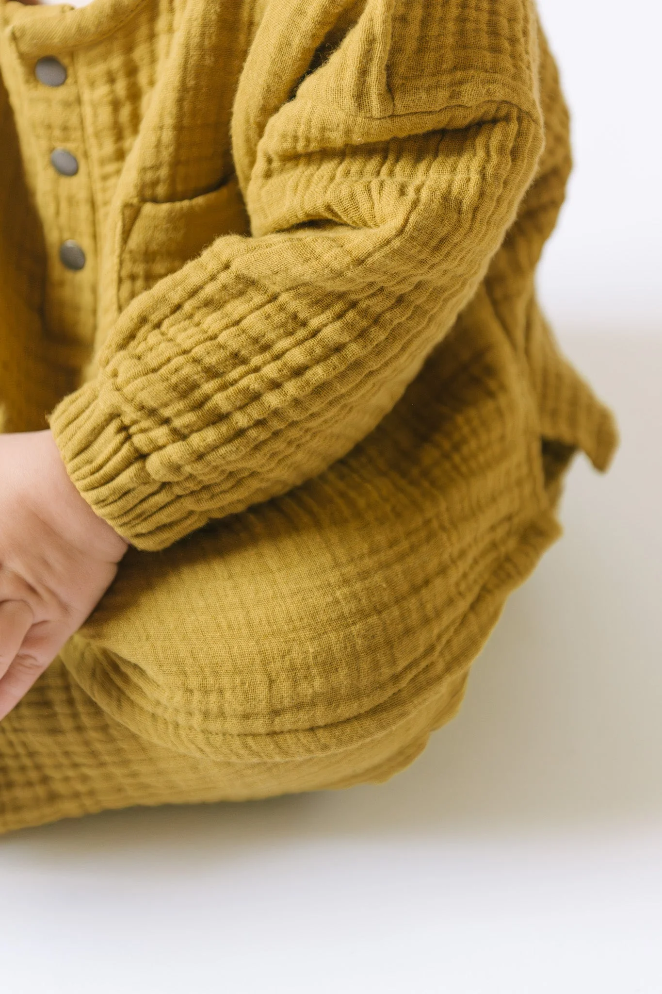Muslin Long Sleeve Toddler Top - Dijon - Image 2