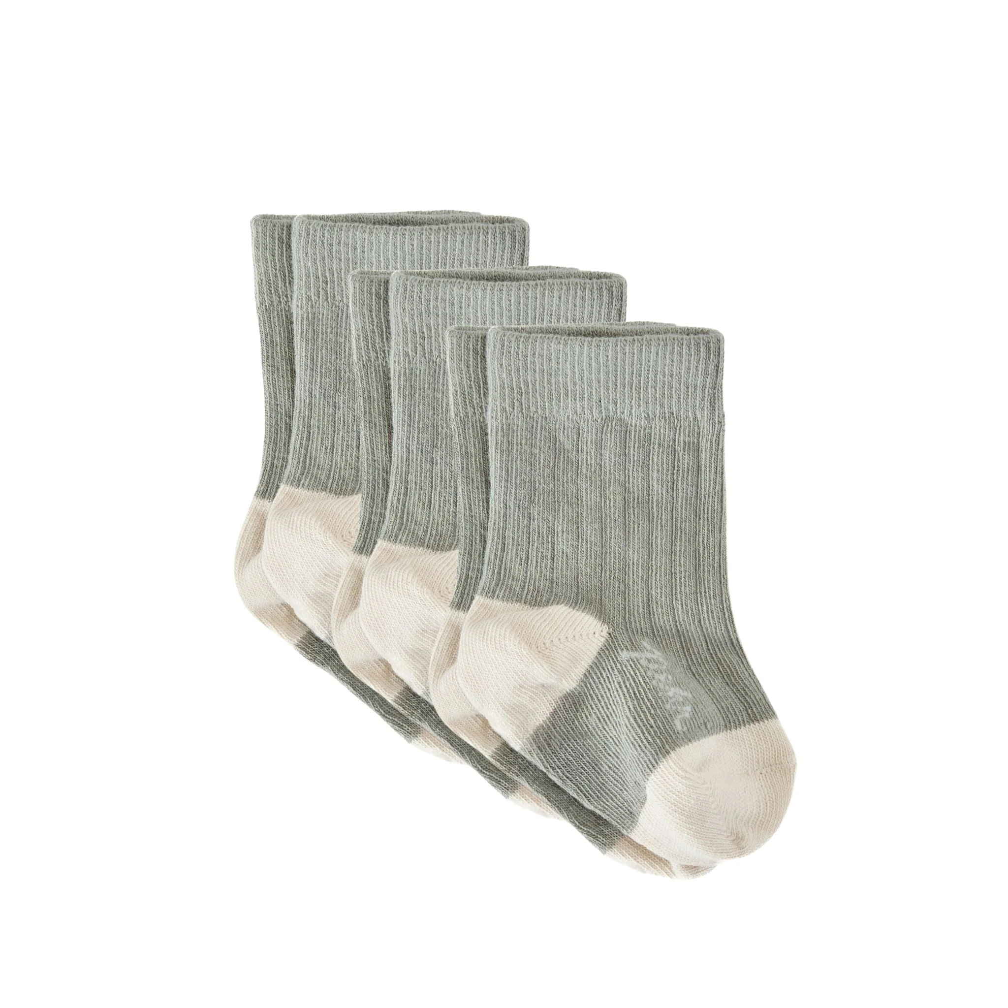 Newborn Crew Socks 3 Pack - Sage
